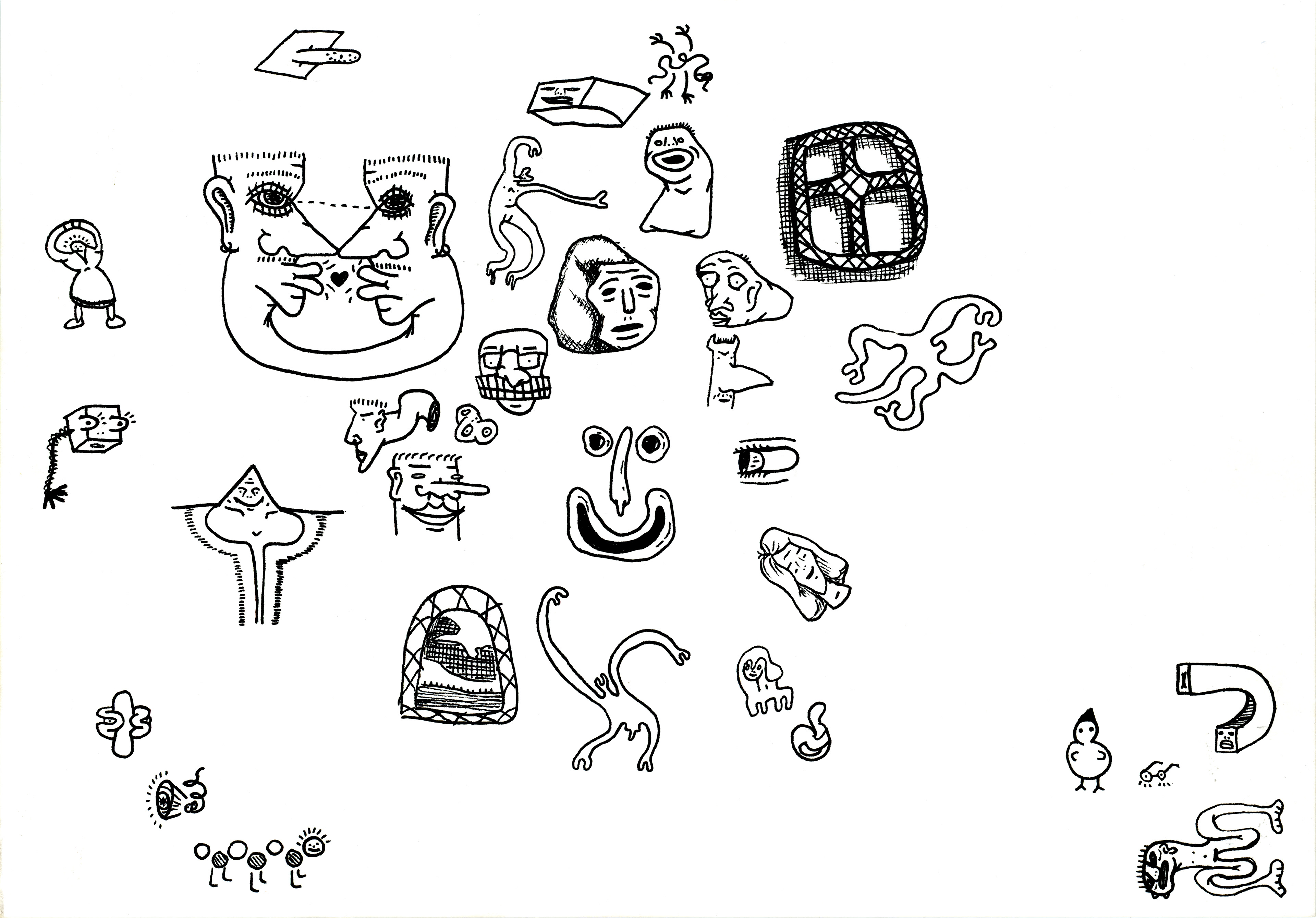 Mind Glyph, ink on paper, 2022