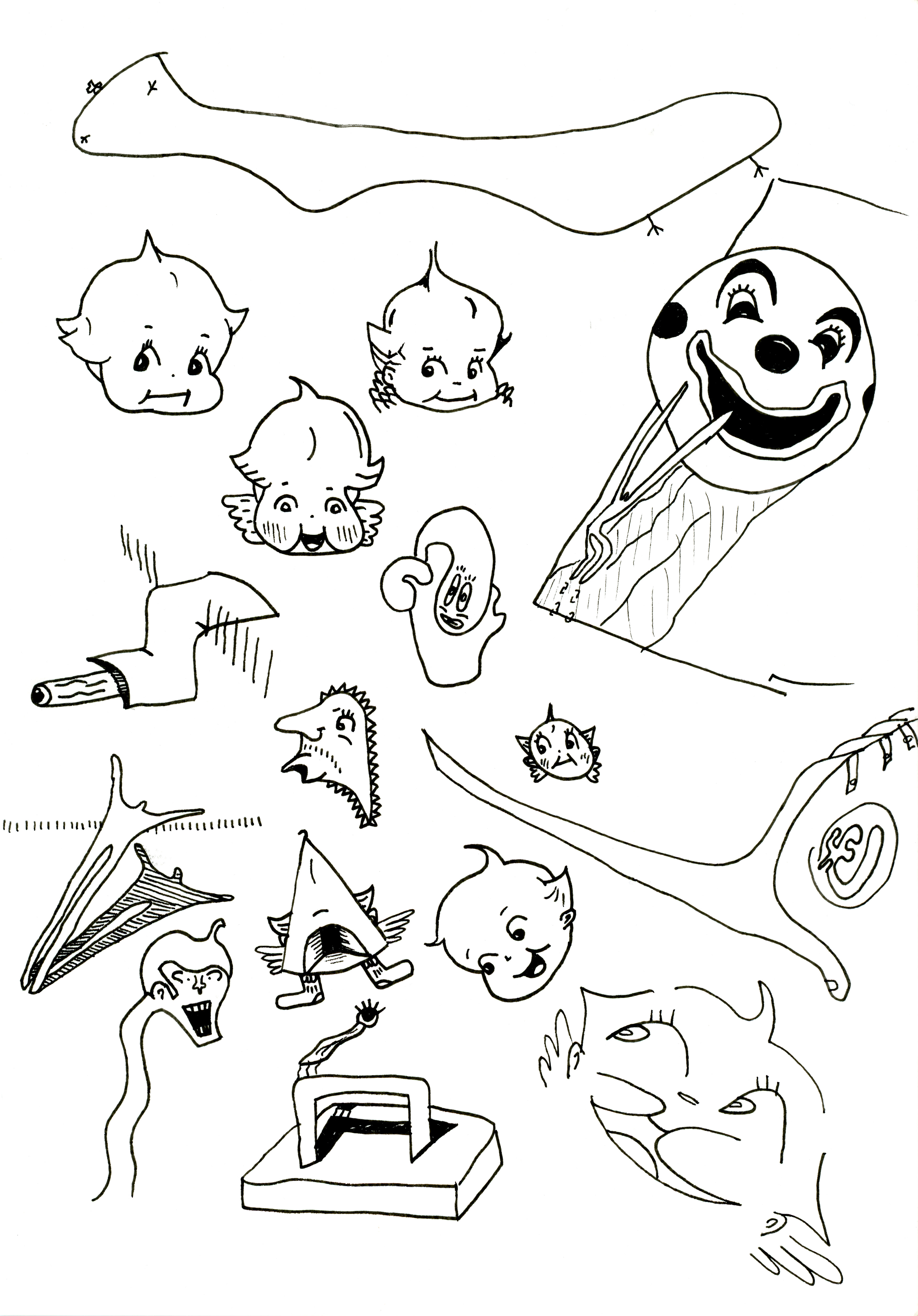 Mind Glyph, ink on paper, 2023