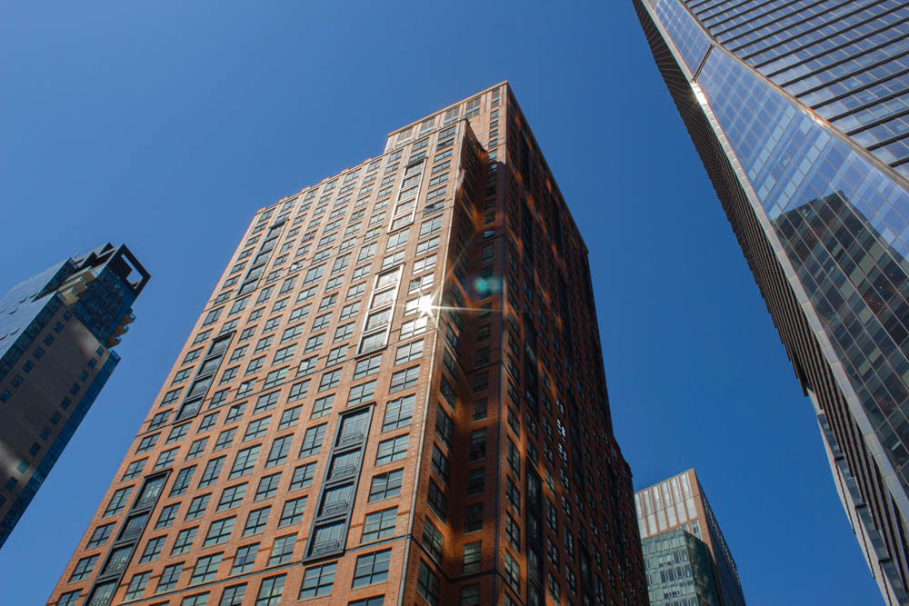 These are some skyscrapers that can be seen from the High Line in Manhattan.