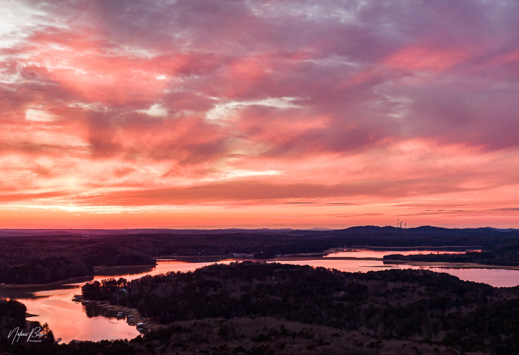Sunset over Lake Allatoona