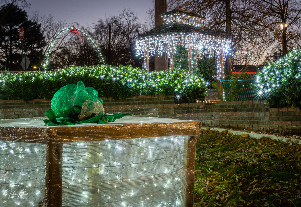 Christmas lights in Downtown Jasper, GA