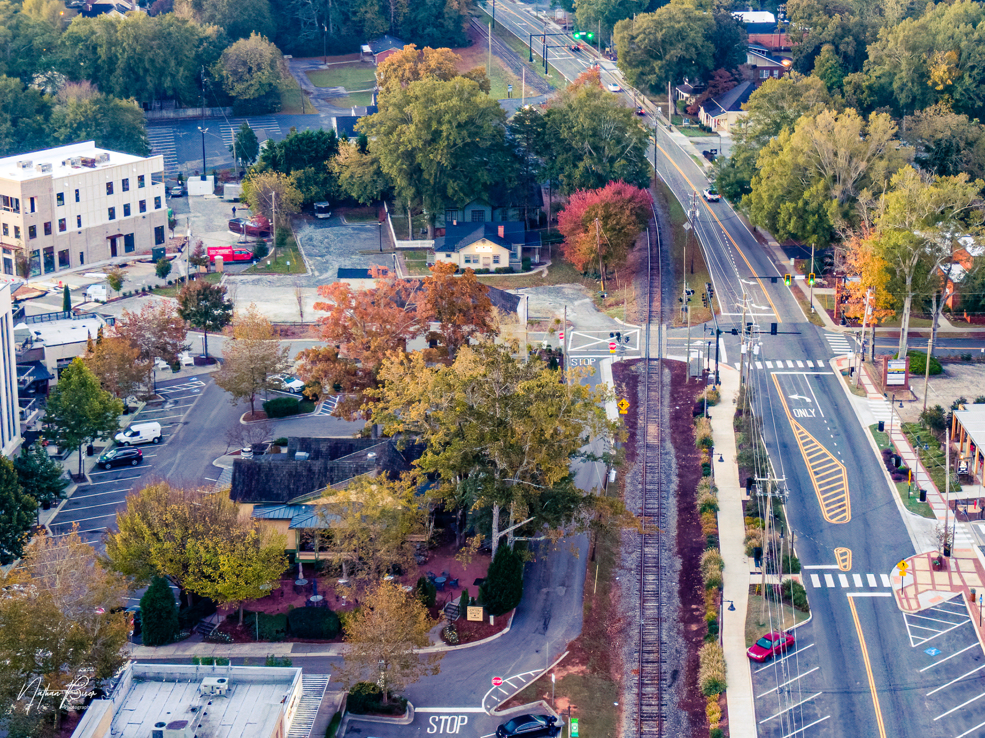 Downtown Woodstock early morning