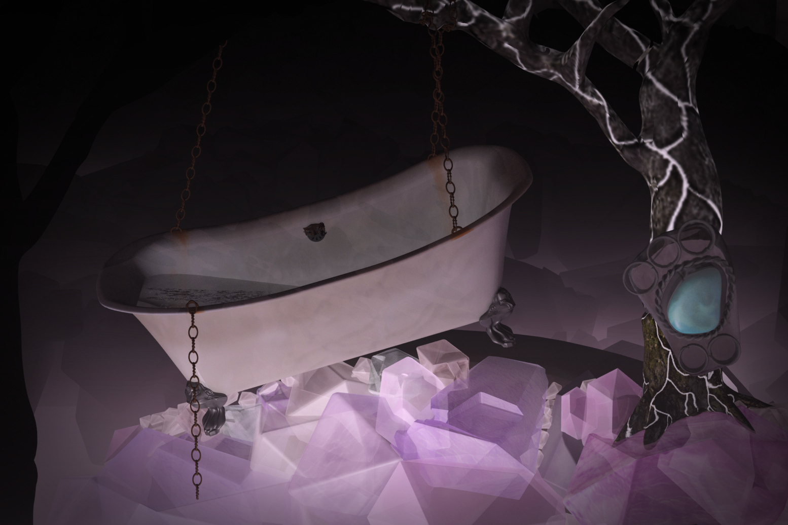Amethyst Dreams: 3D Model and Texture in Maya