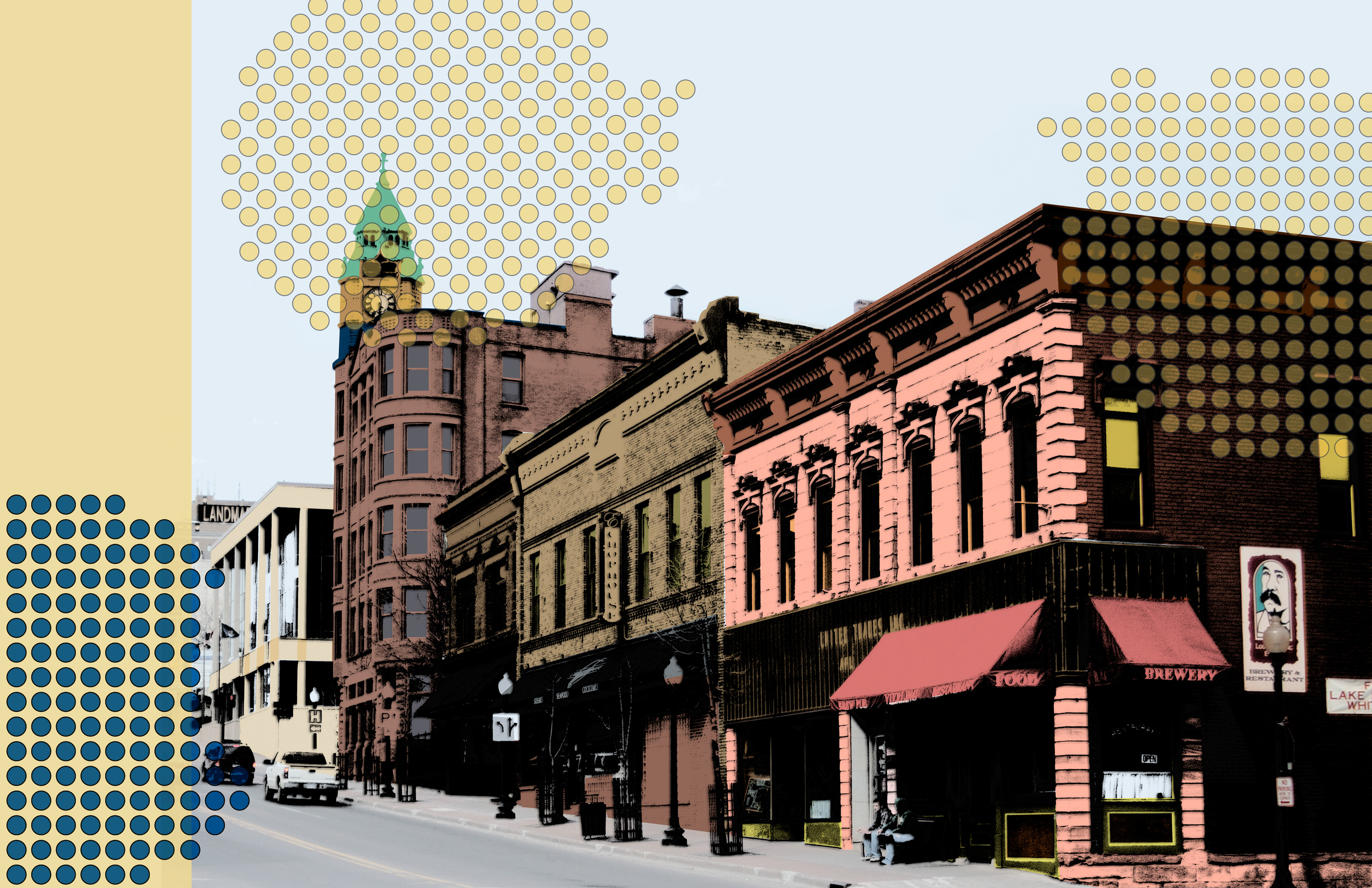 Front Street. Digital Illustration.