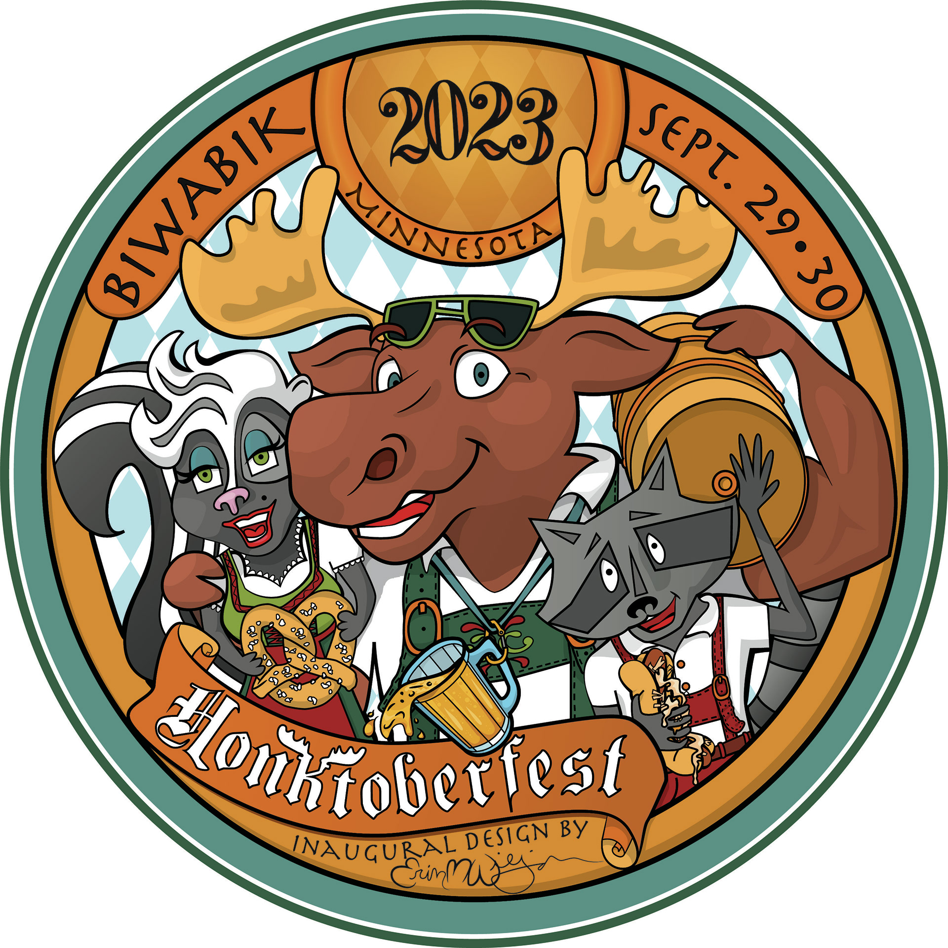 Commemorative Button Design.
