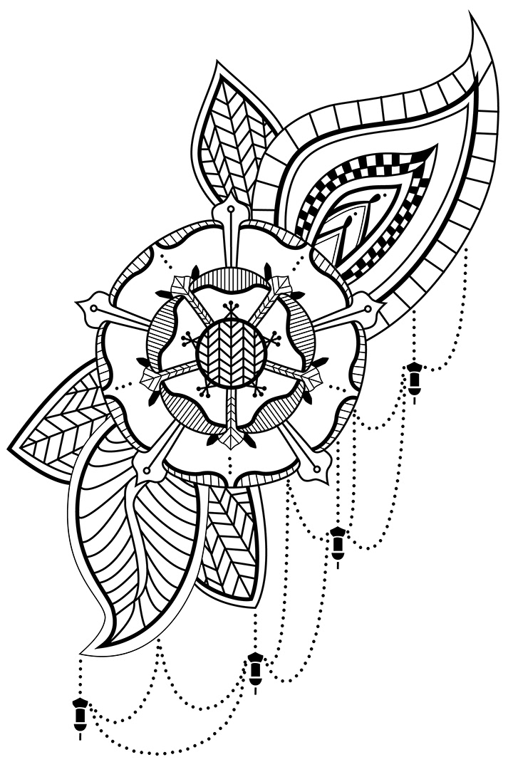 Tattoo Design. Digital Illustration.