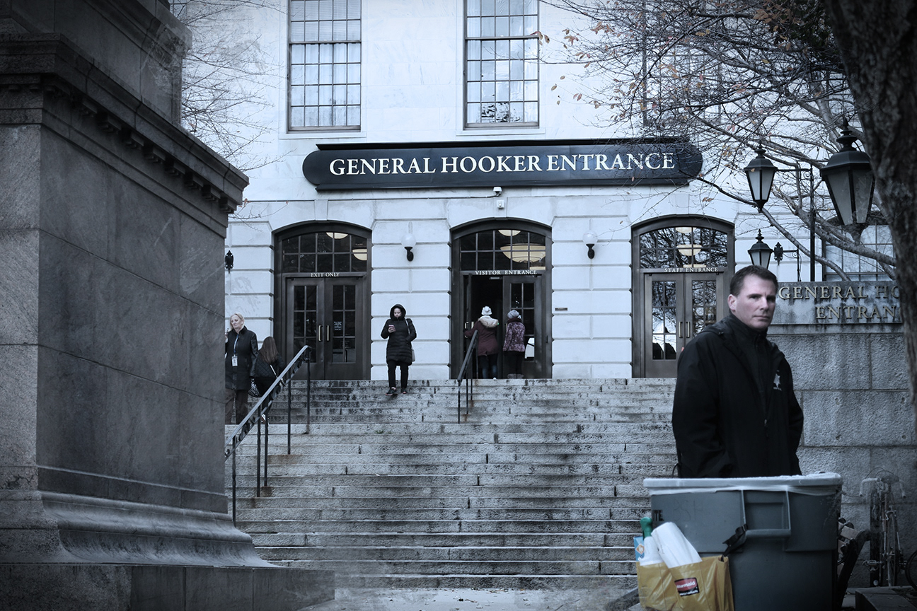 You Would Have The Same Expression if You Were Caught in a Trashcan Outside of The General Hooker Entrance