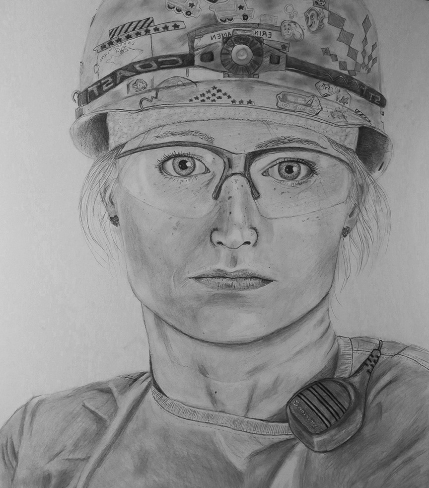 Me. Pencil on Illustration Board.