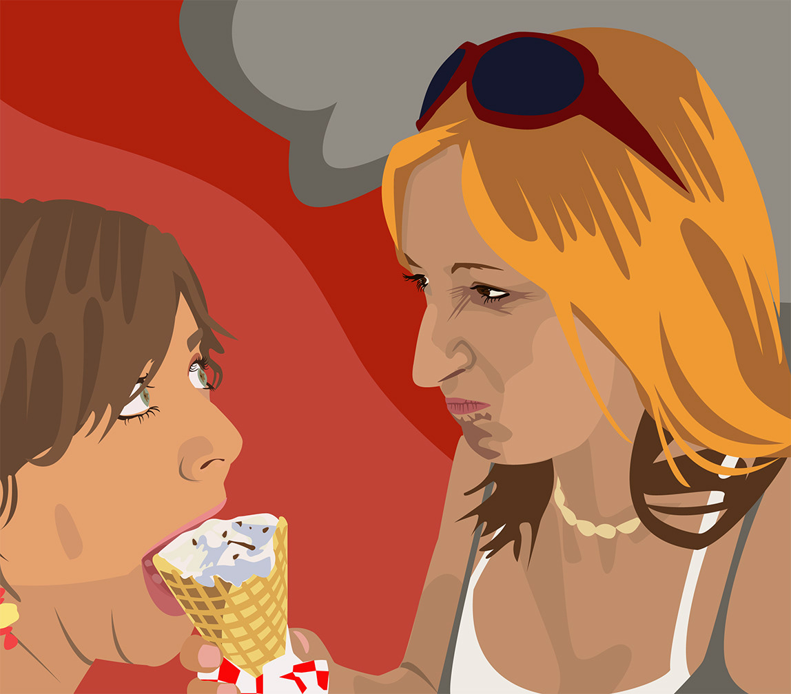 My Ice Cream. Digital Illustration.