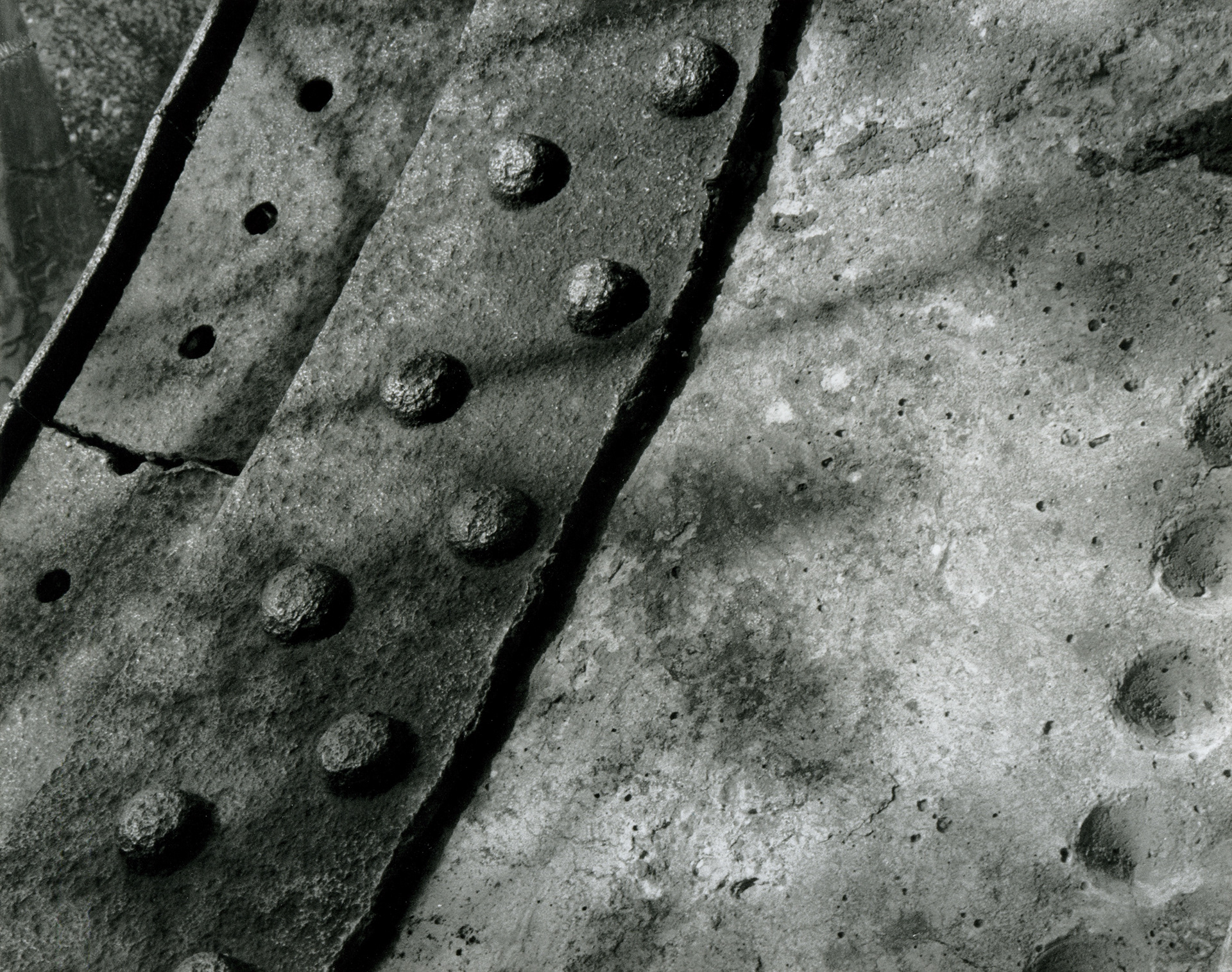Rusted Metal Caught by the Sun's Shadows