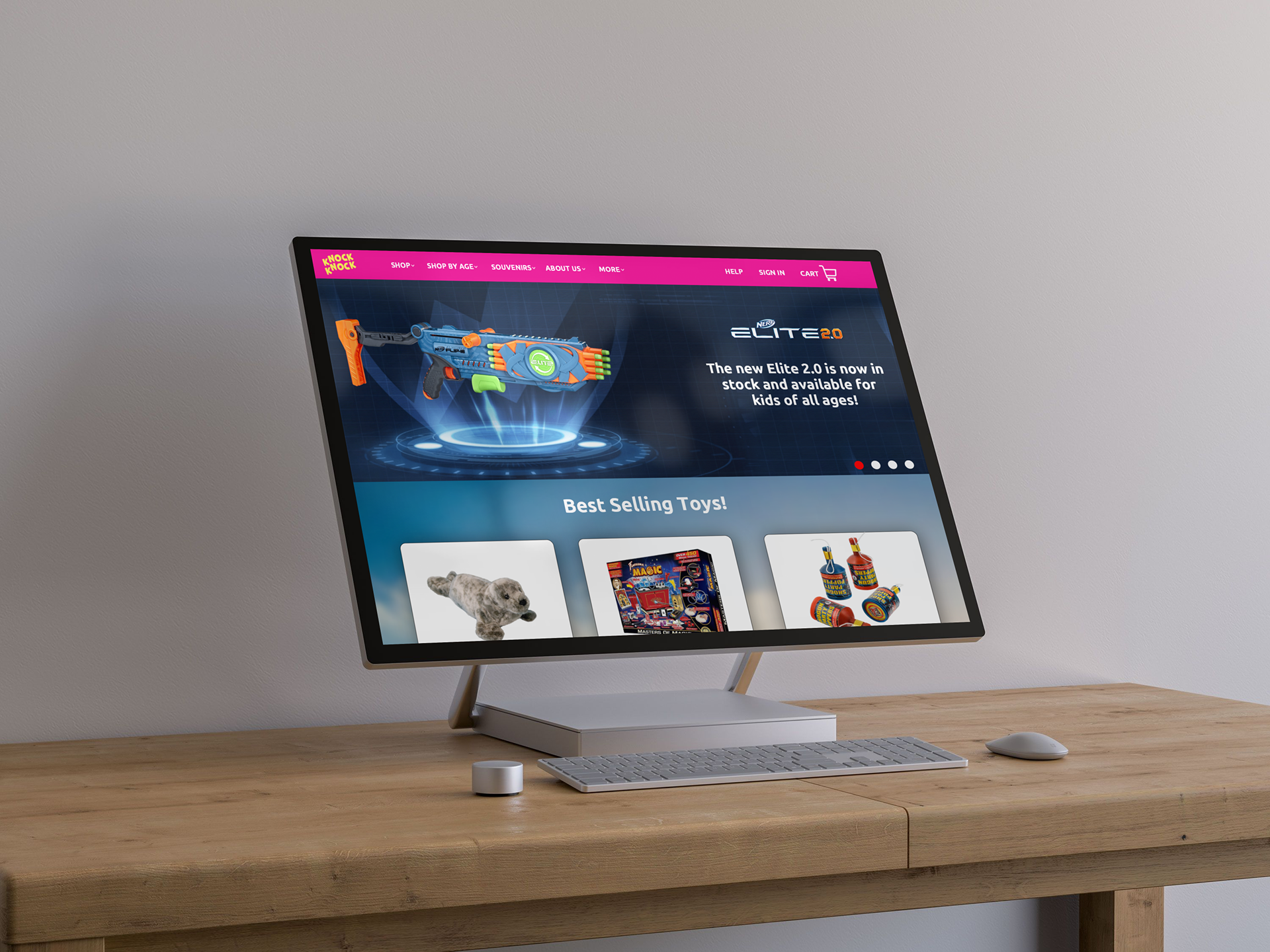Website mockup (Ian Goldstein)