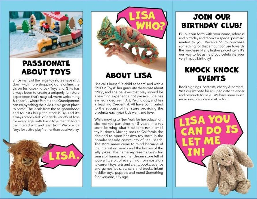 Brochure inside fold
