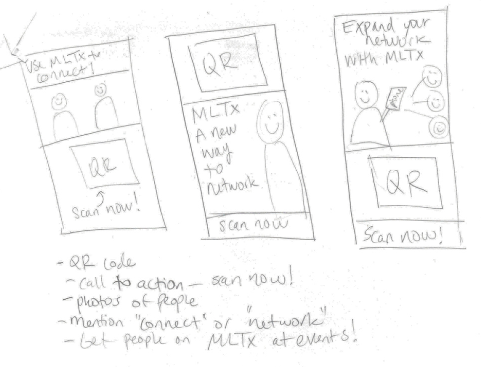 Event poster sketch