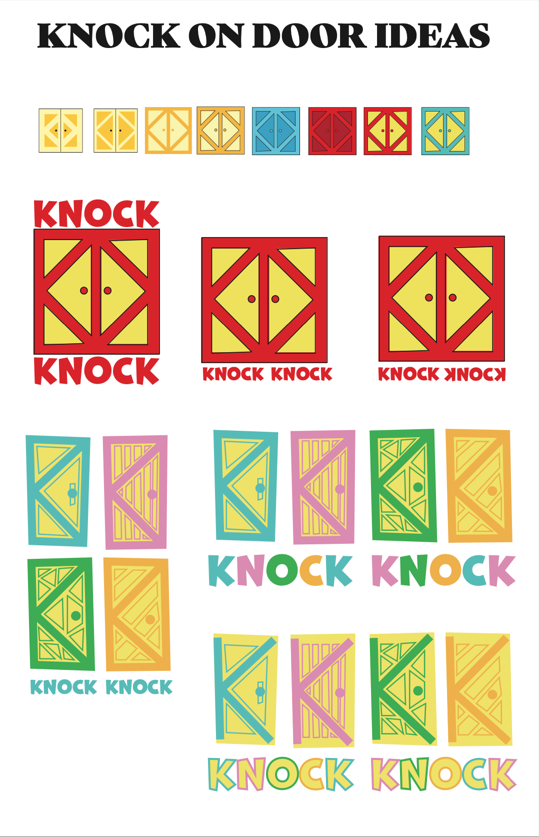 "Knock on door" sketches