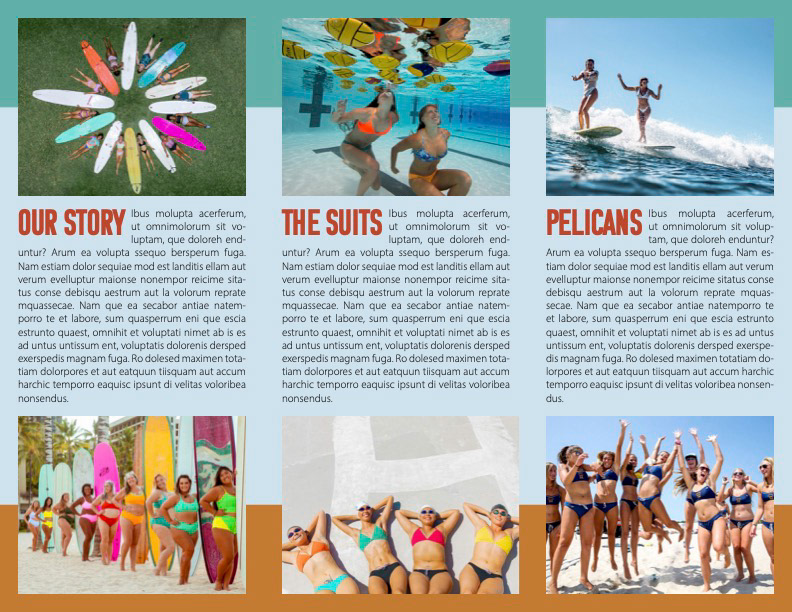 Initial brochure mockup