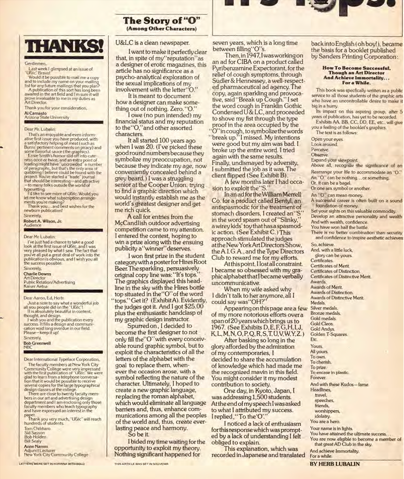 Original "Story of O" article