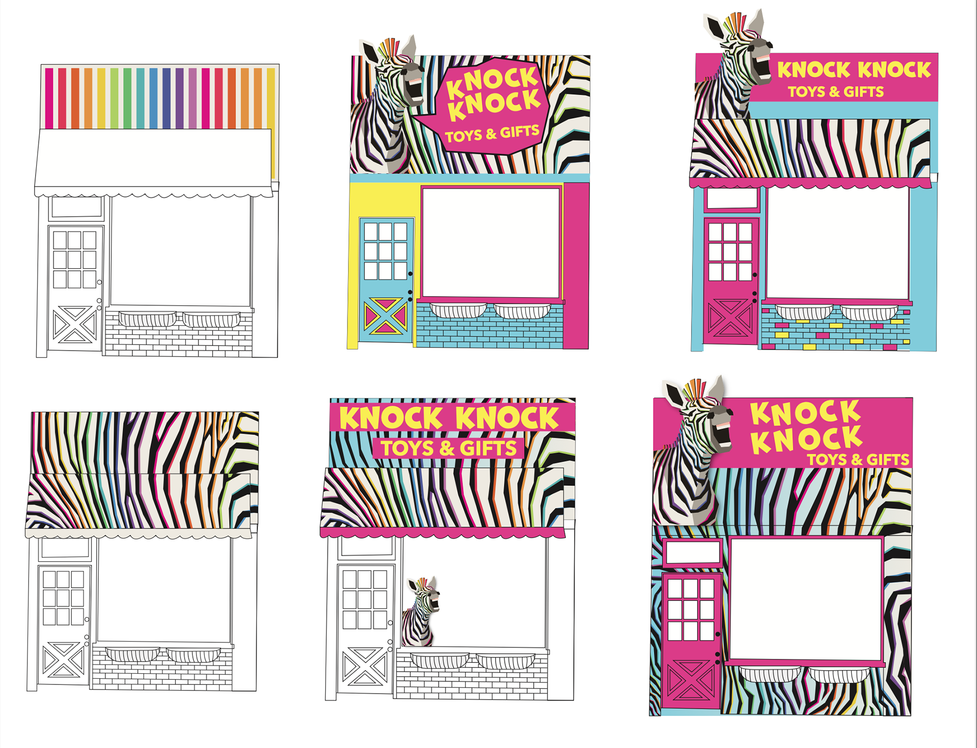 Storefront digital sketches