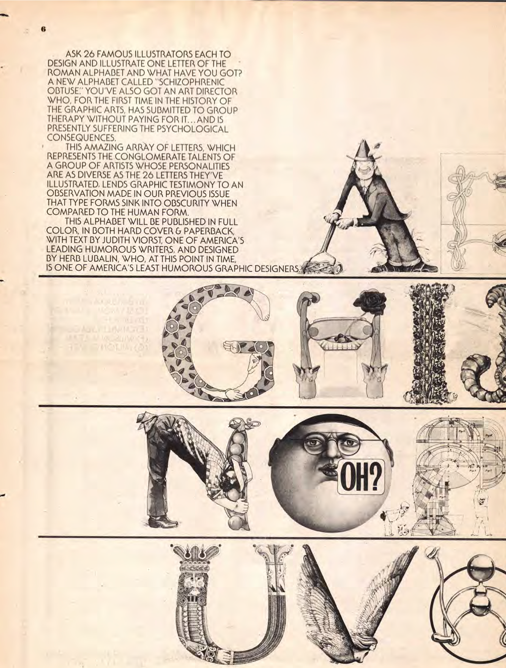 Original "Schizophrenic Alphabet" Article