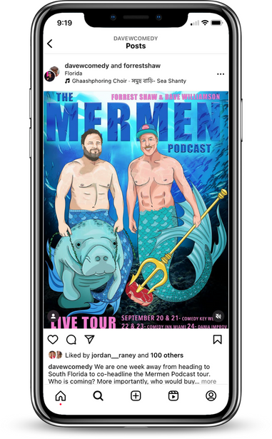 Instagram post with Poster