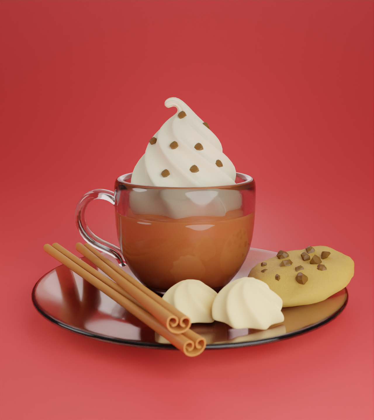 3D COOKIE AND COFFEE