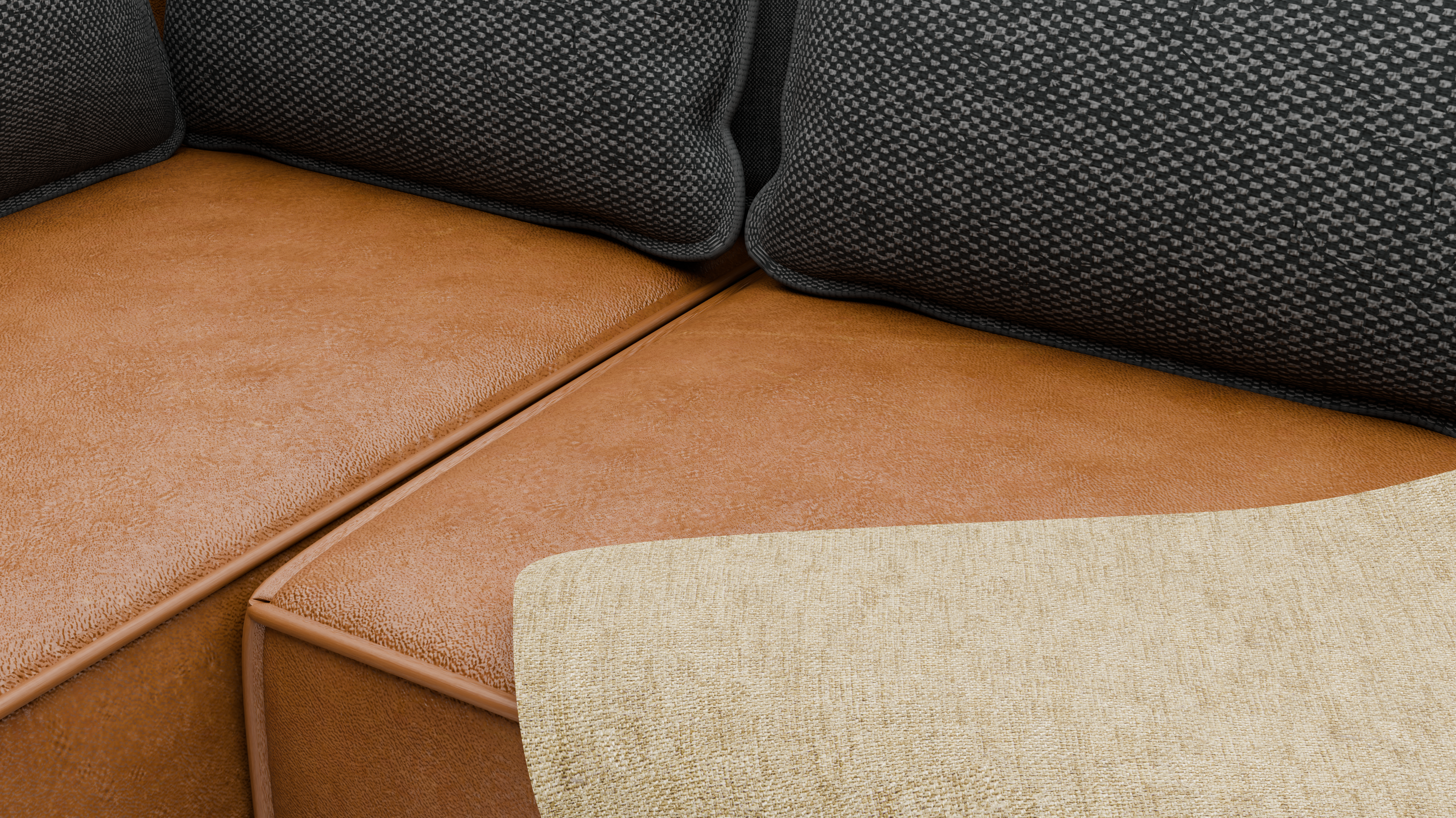 DETAILED VIEW OF SOFA