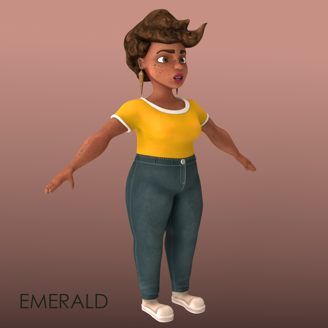 Emerald 3/4 view