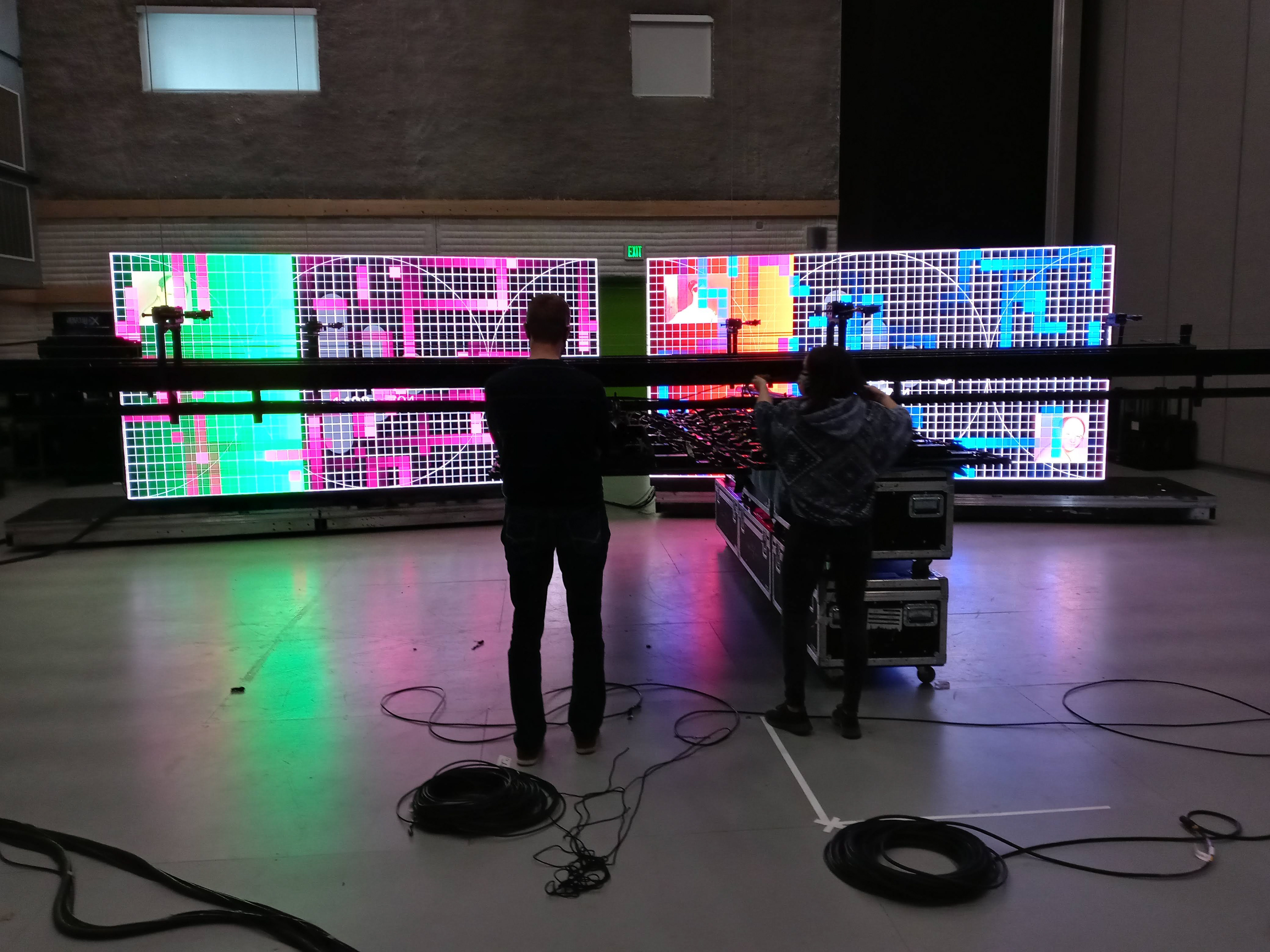 First tests of the wall