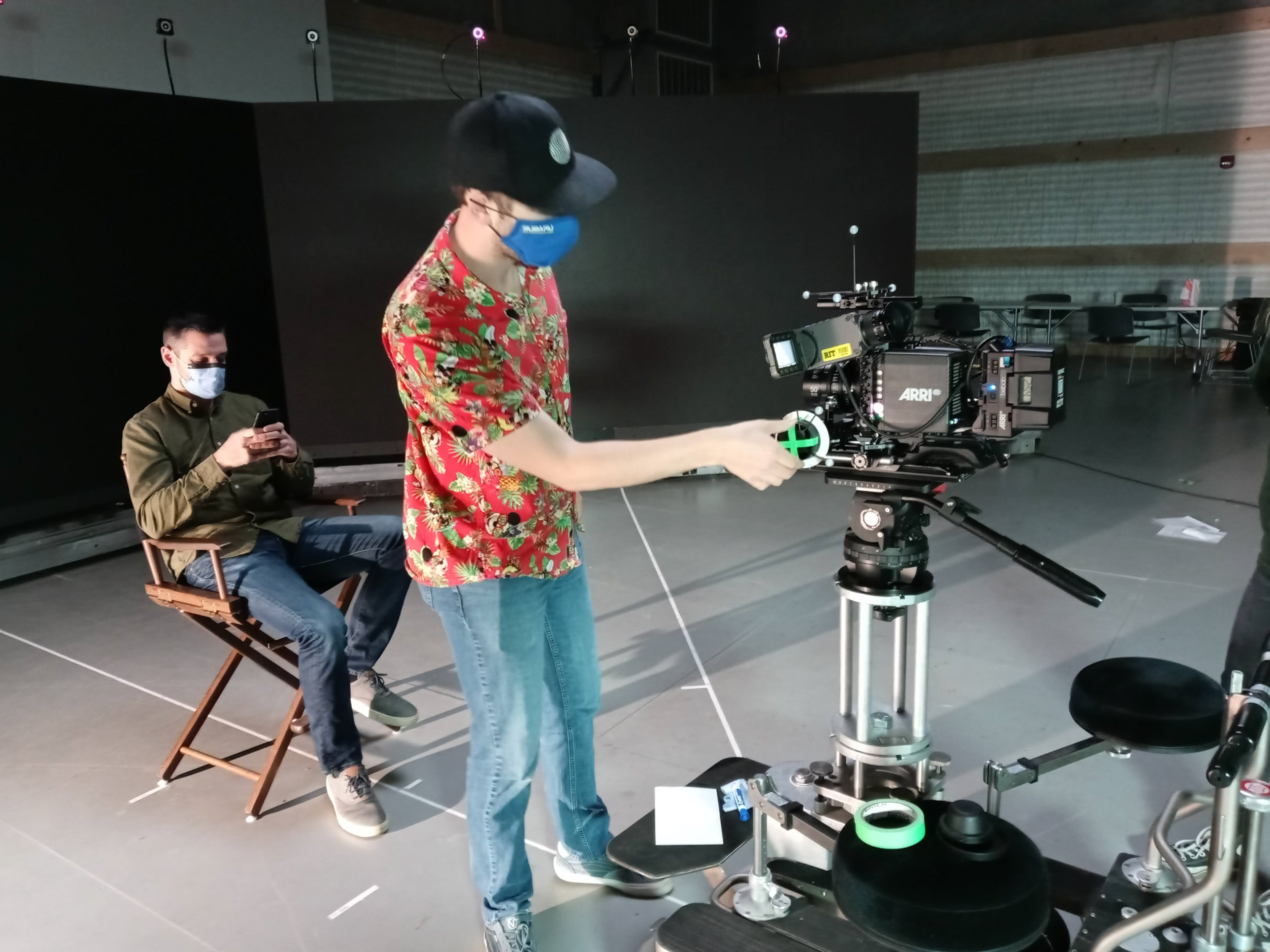 Using Optitrack spheres to control focus