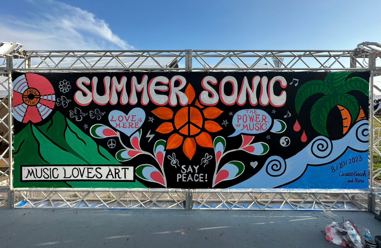 SUMMER SONIC 2023 SONICART OSAKA Live Painting/ 5340×1740mm / Created: 8.20.2023