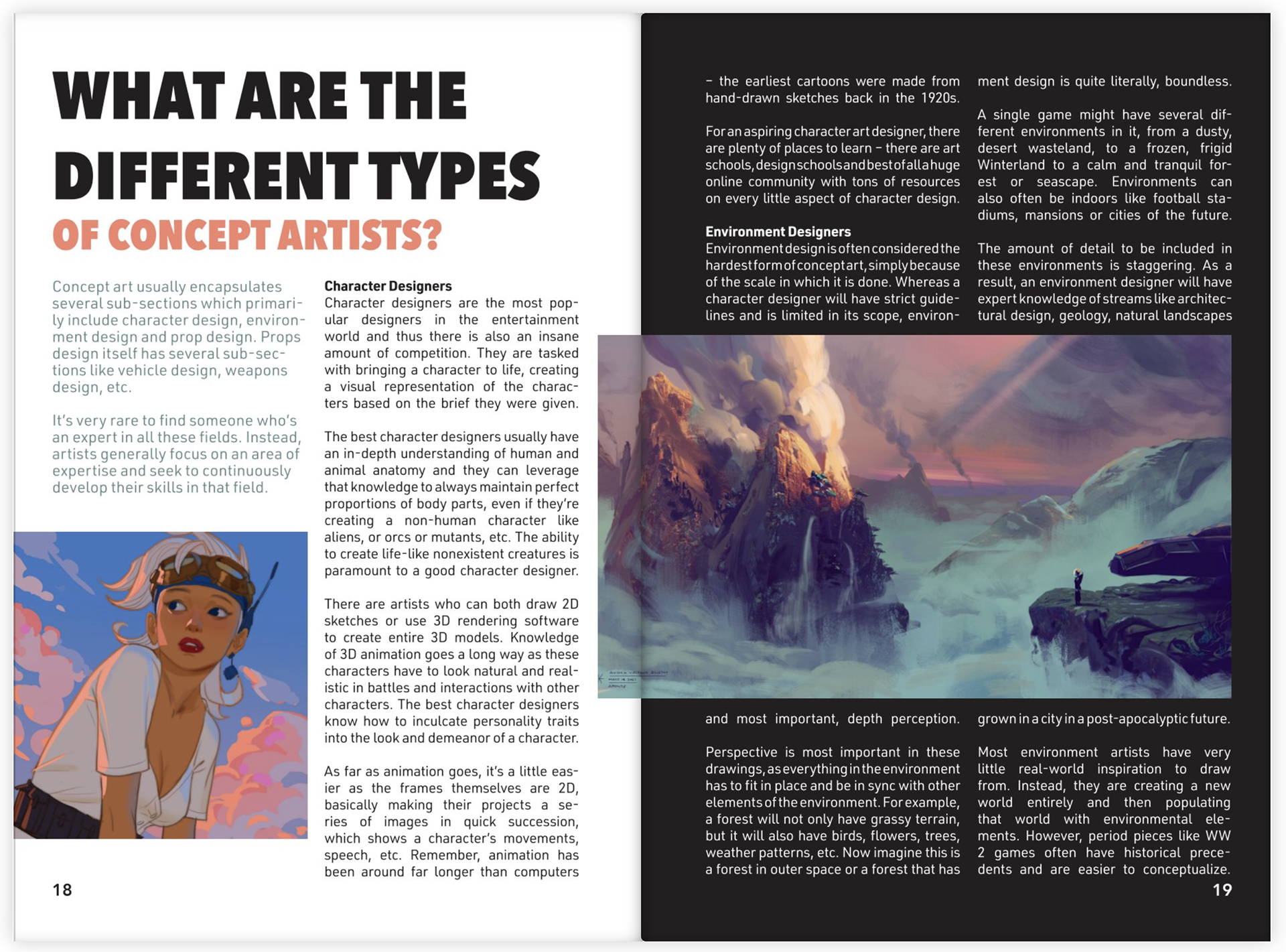 This book was made for a university project to educate those confused about what concept art is, and its importance.