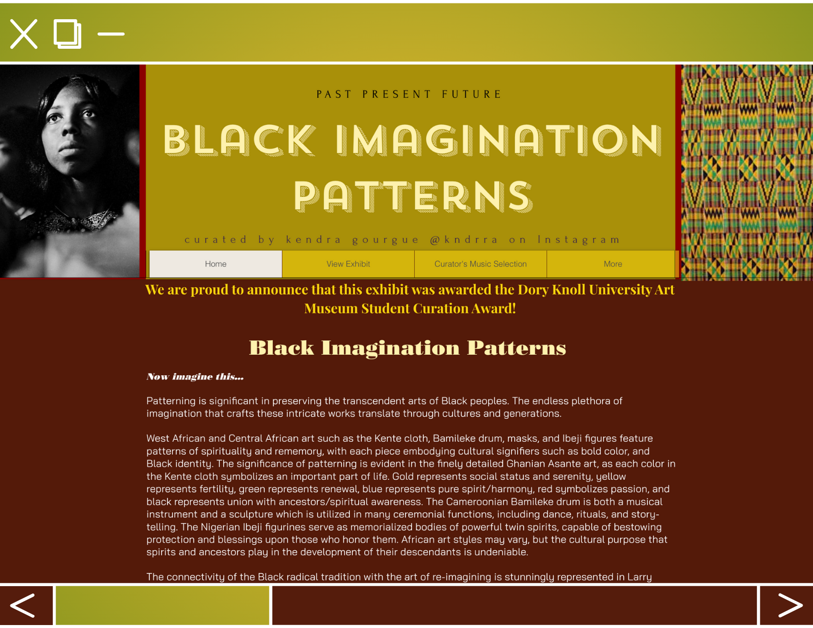 Black Imagination Patterns Website