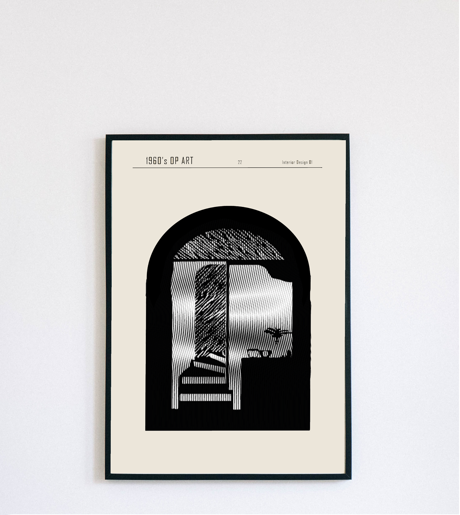 Poster 3: 60's Op Art Interior Design