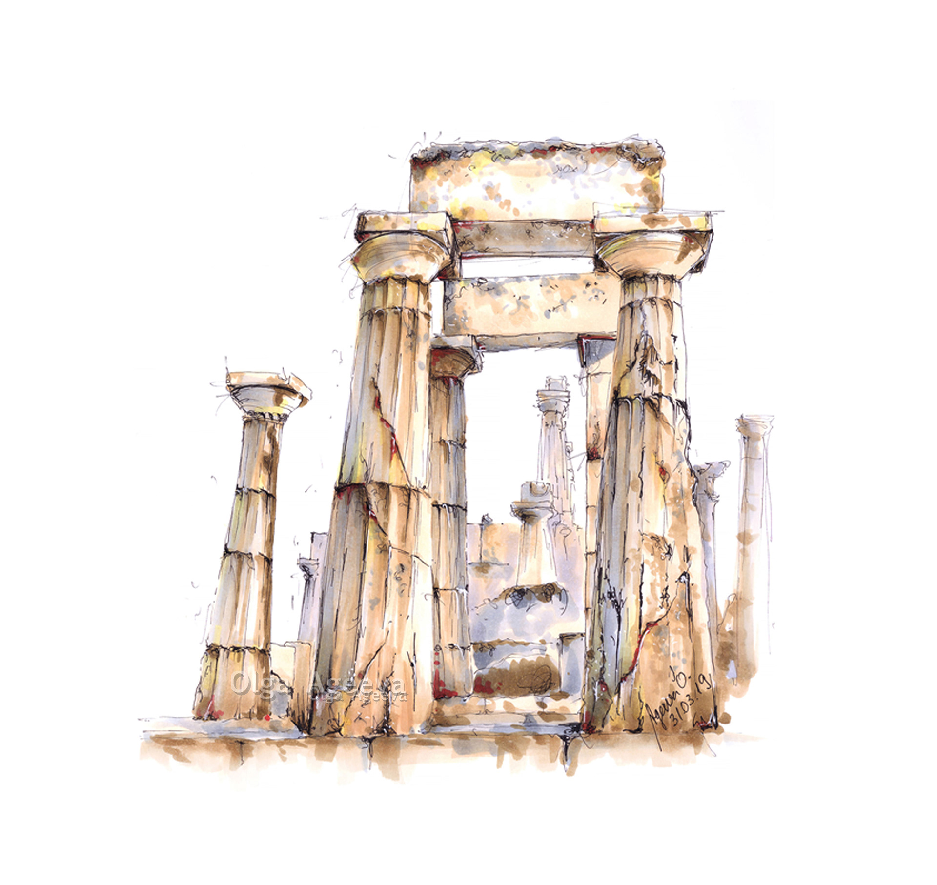 Aegina, Afea temple