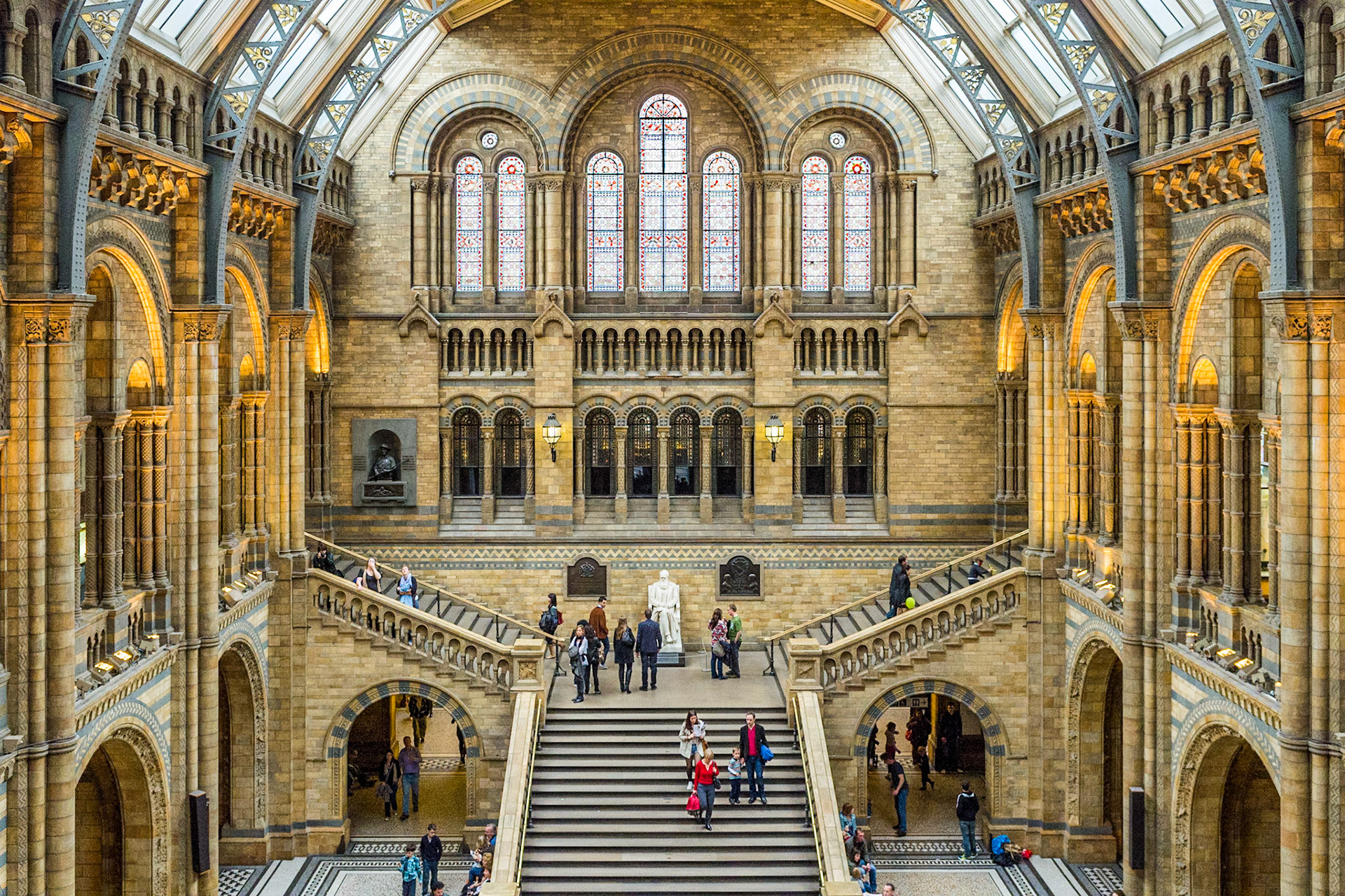 Monumental stairs in the Natural History Museum