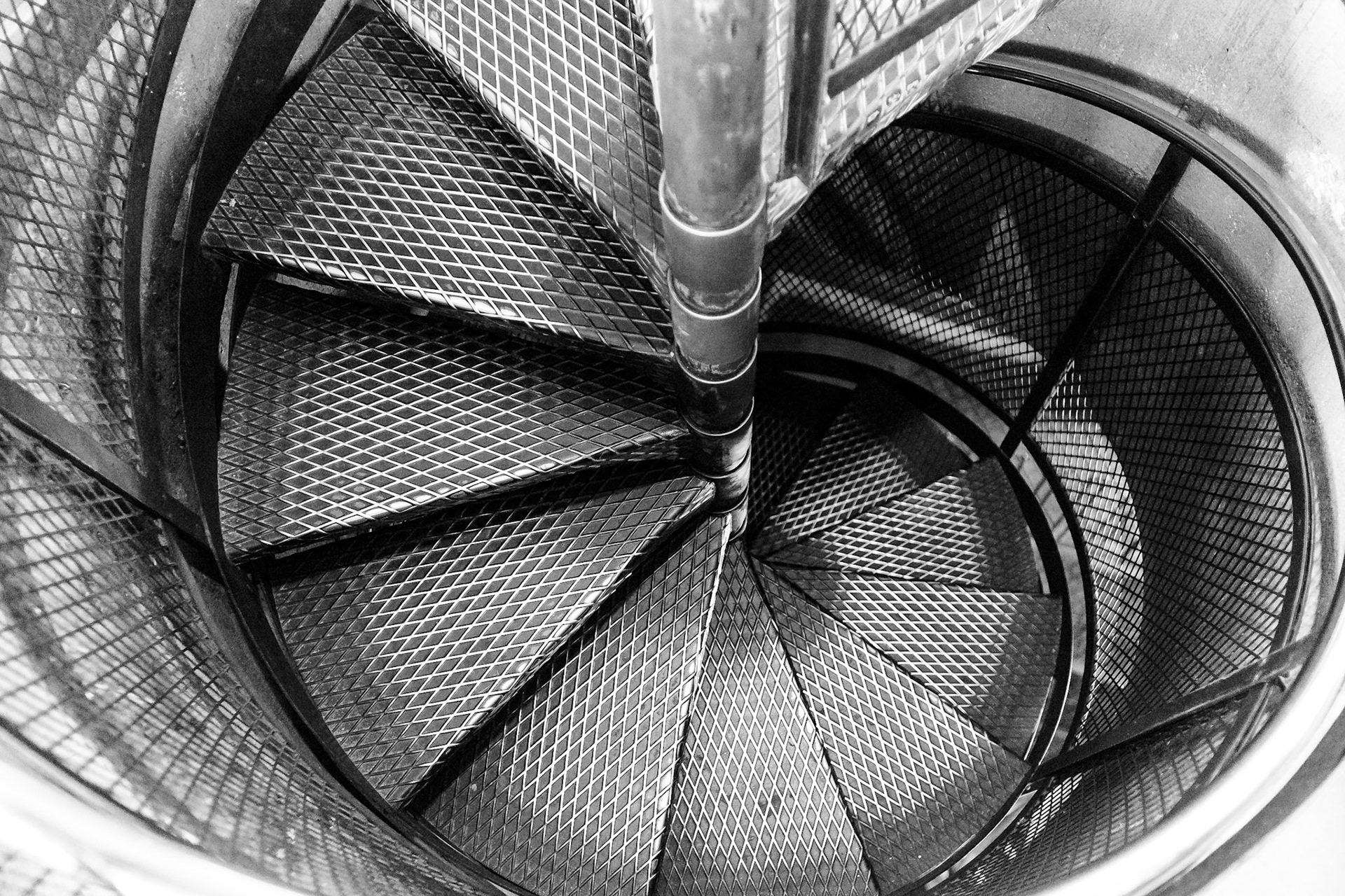 Escalier final de la tour de l'Horloge