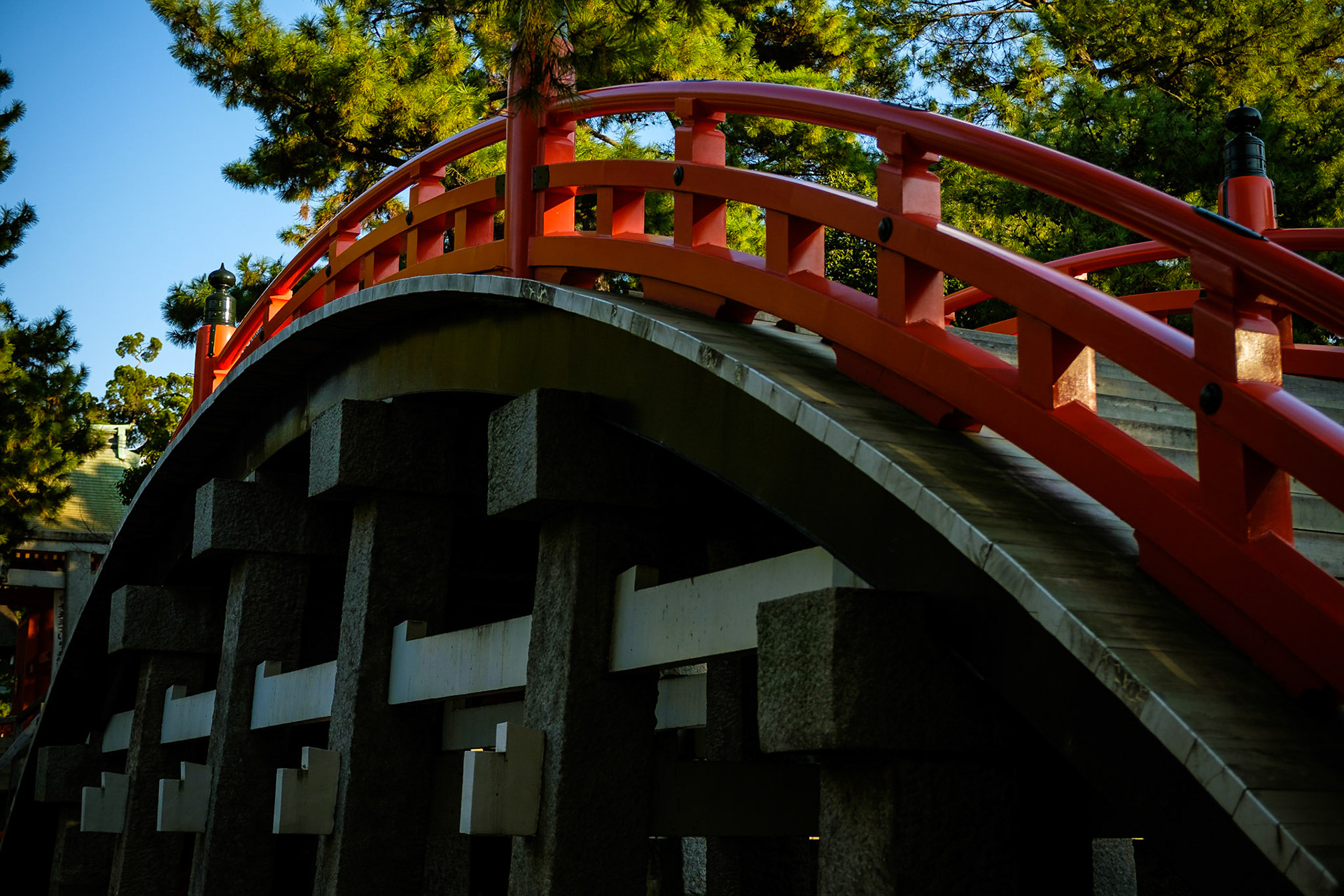 Taiko bashi au sanctuaire Sumiyoshi-taisha (Osaka)