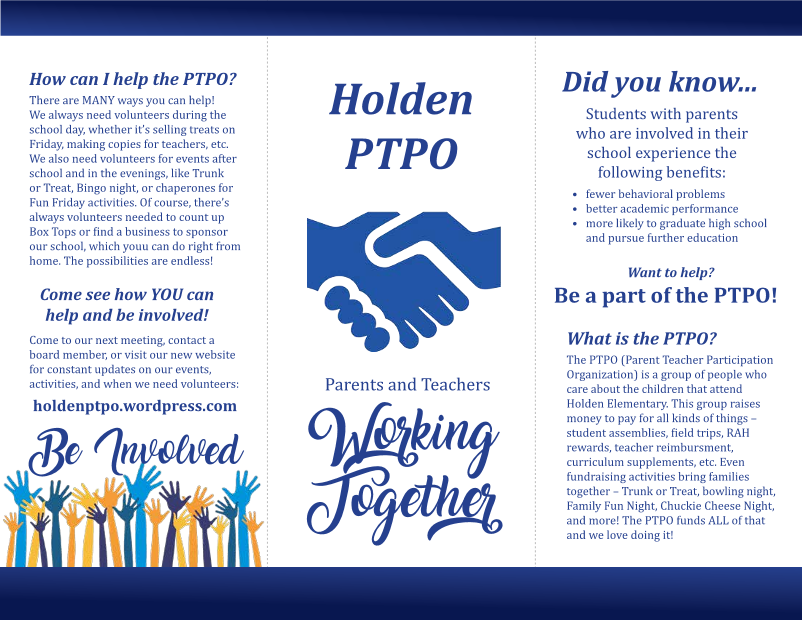 A tri-fold I designed for the Holden PTPO