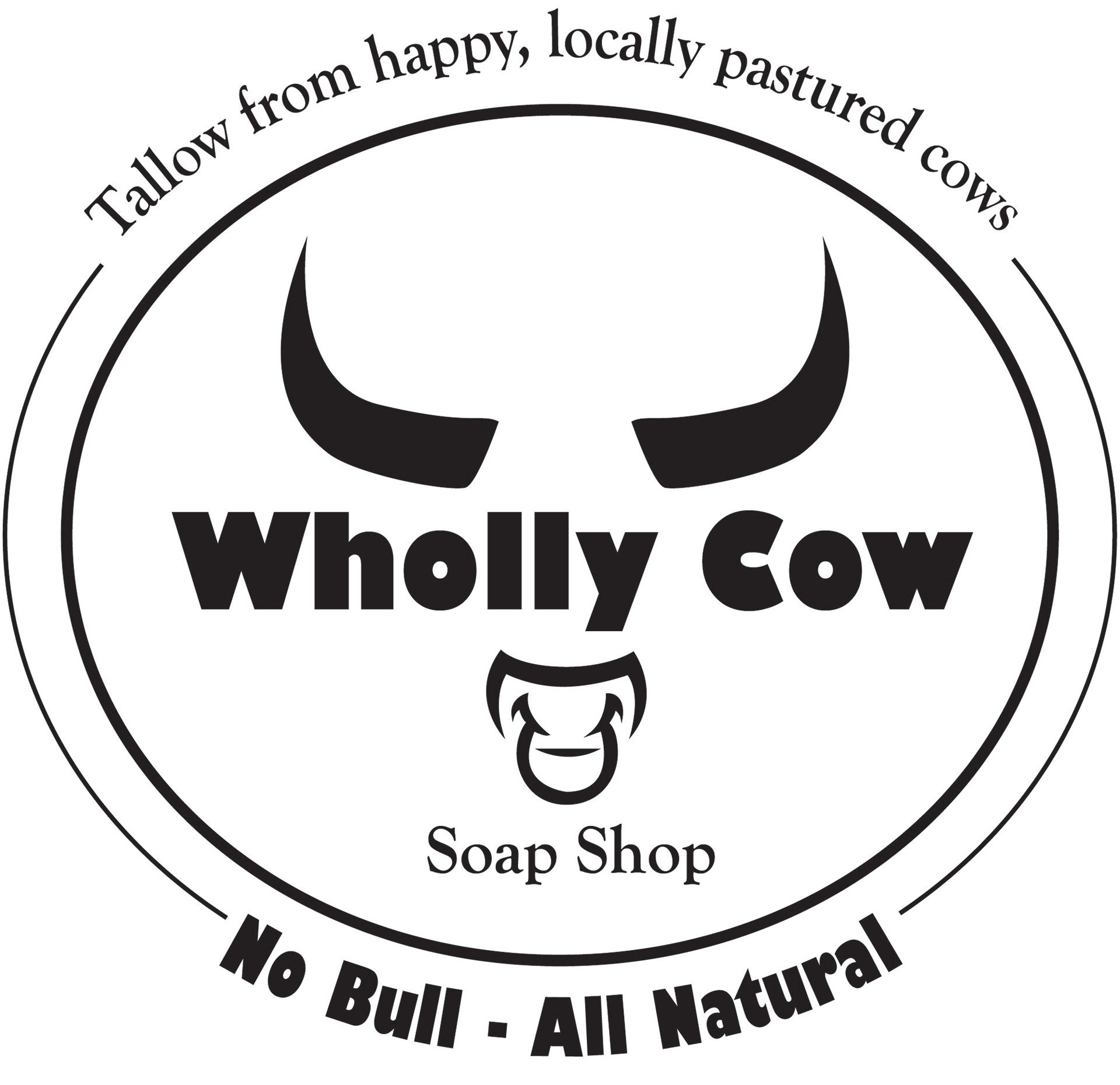 A black and white label I designed for a local soap maker.