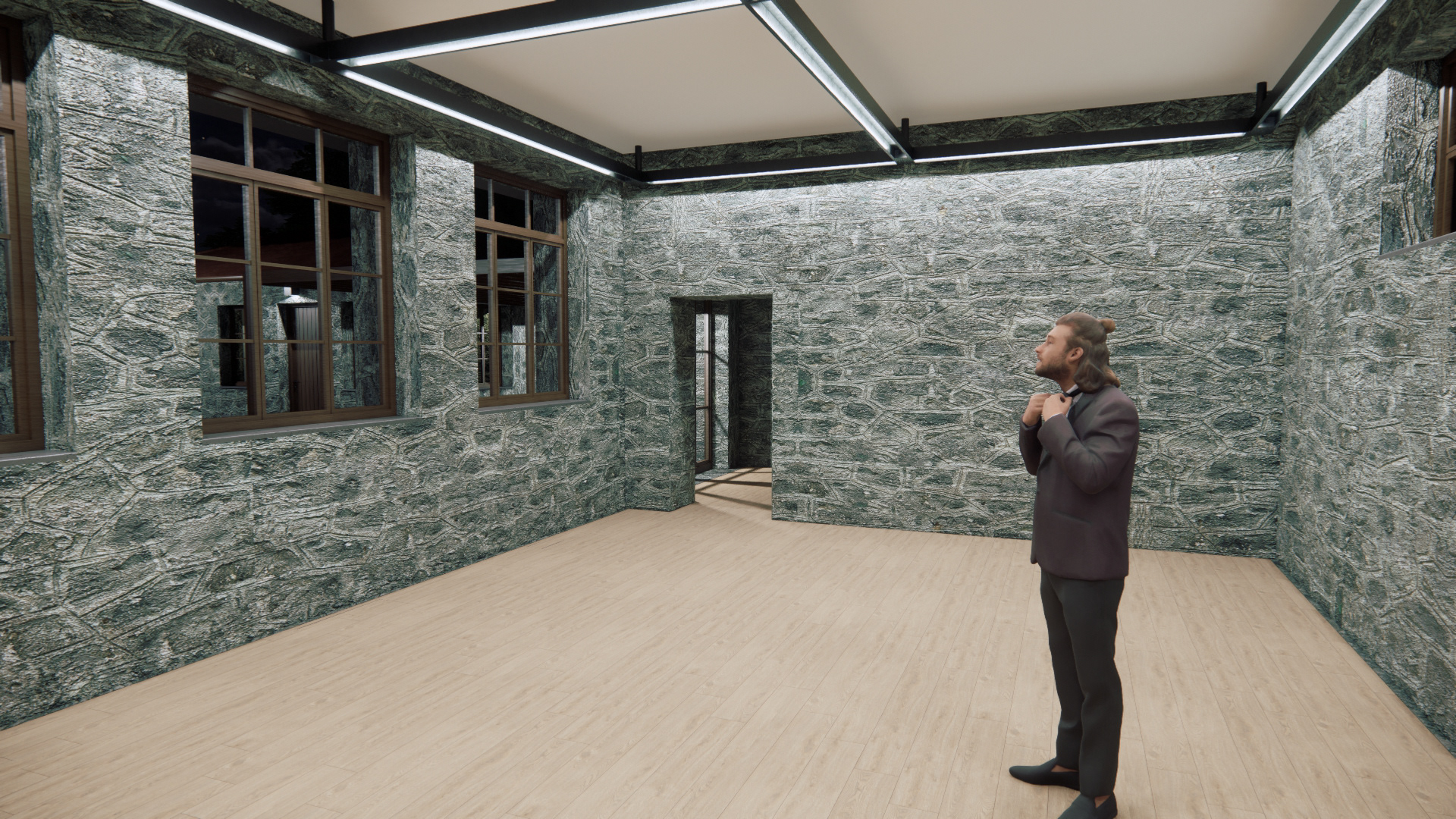 Exhibition Room Night