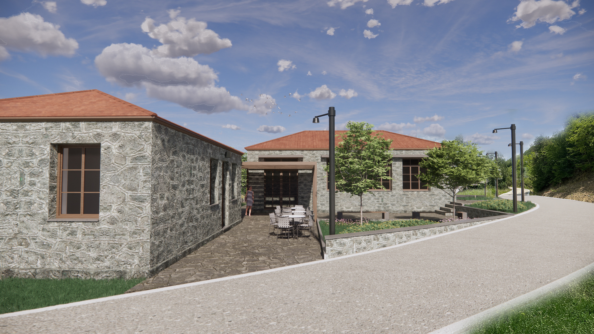 Exterior perspective