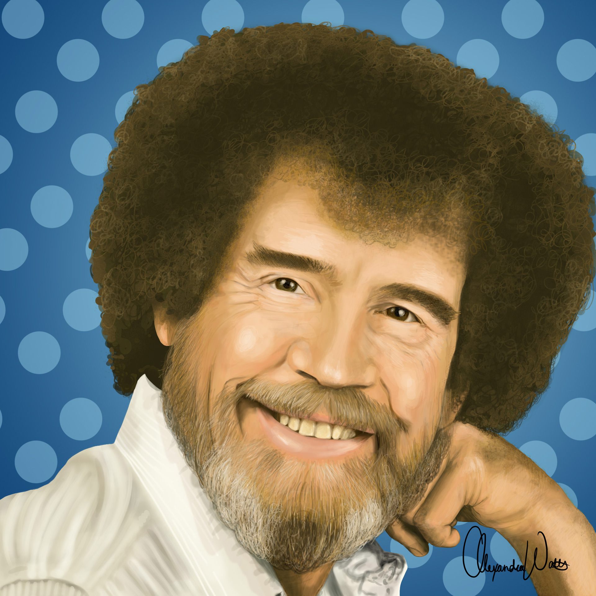 Bob Ross - Photoshop Painting