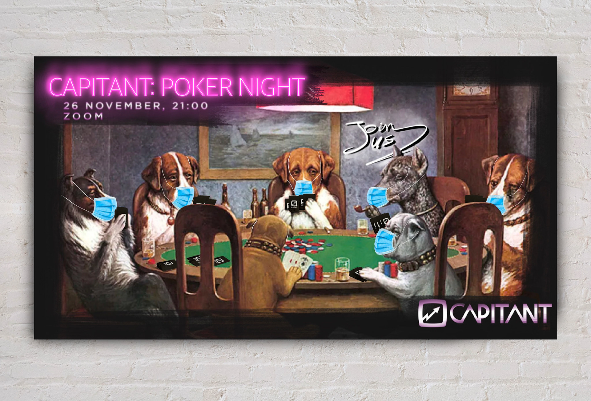 Capitant Online Pokernight - notice the Capitant poker cards? ;)