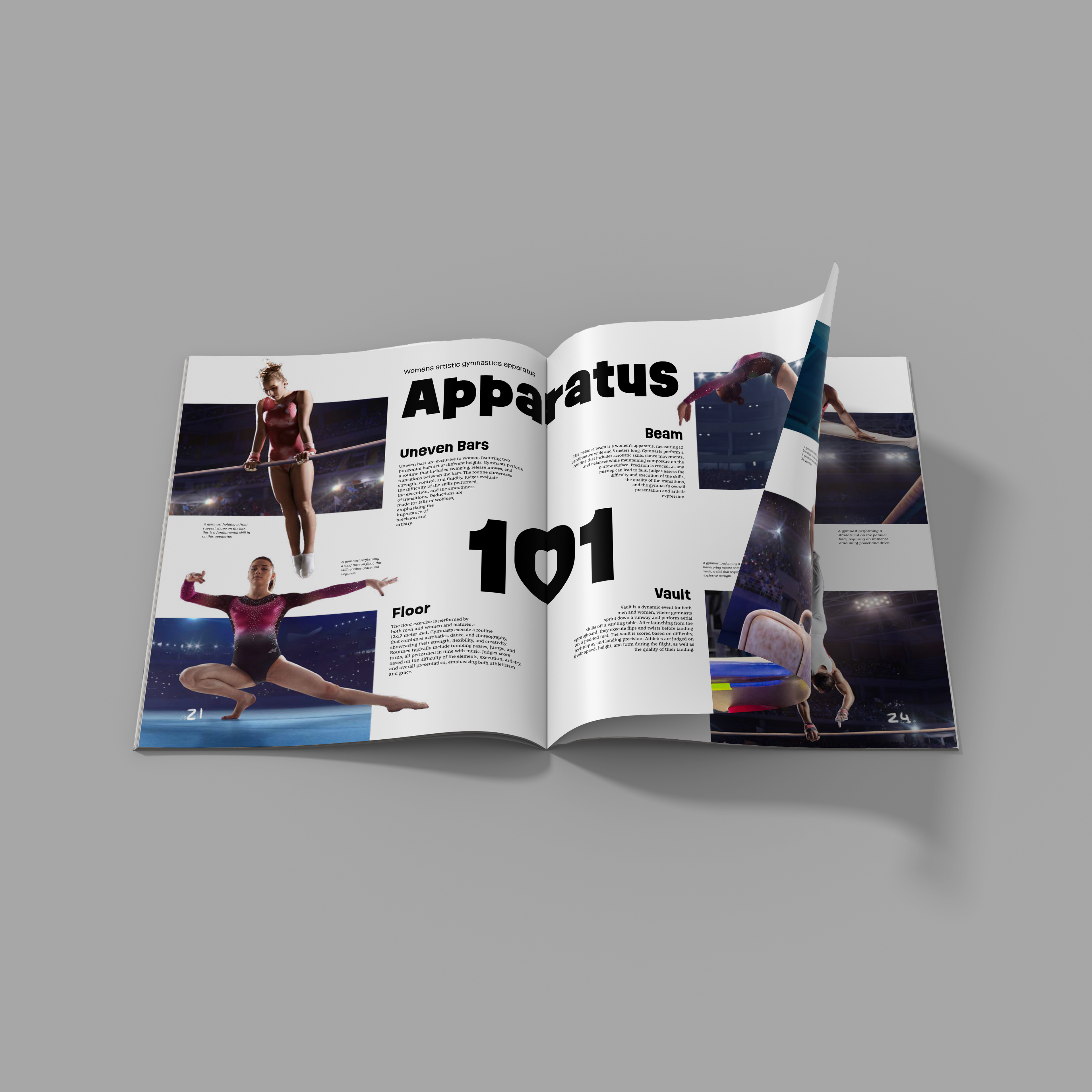 Inside pages, listings: Apparatus 101, an overview of the 8 apparatus.
