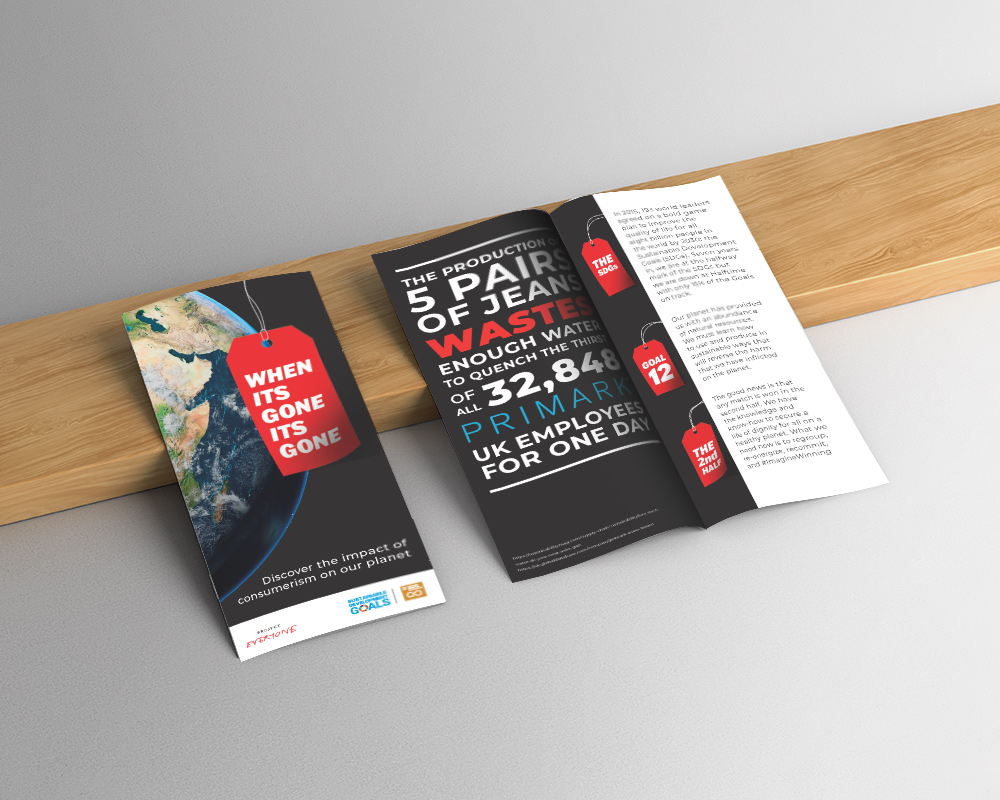 'When it's gone it's gone' Goal 12 leaflet