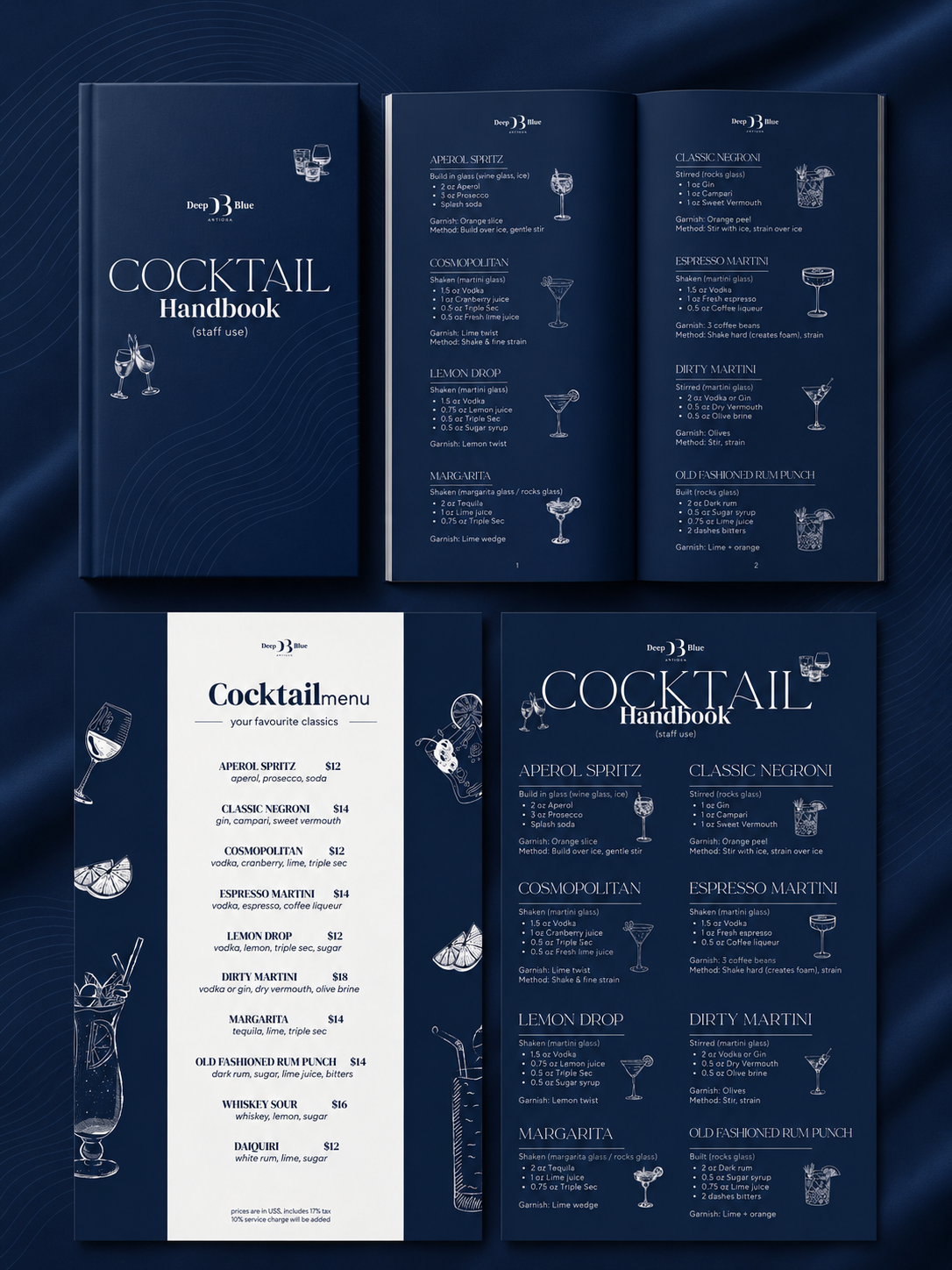 Cocktail menu & Handbook