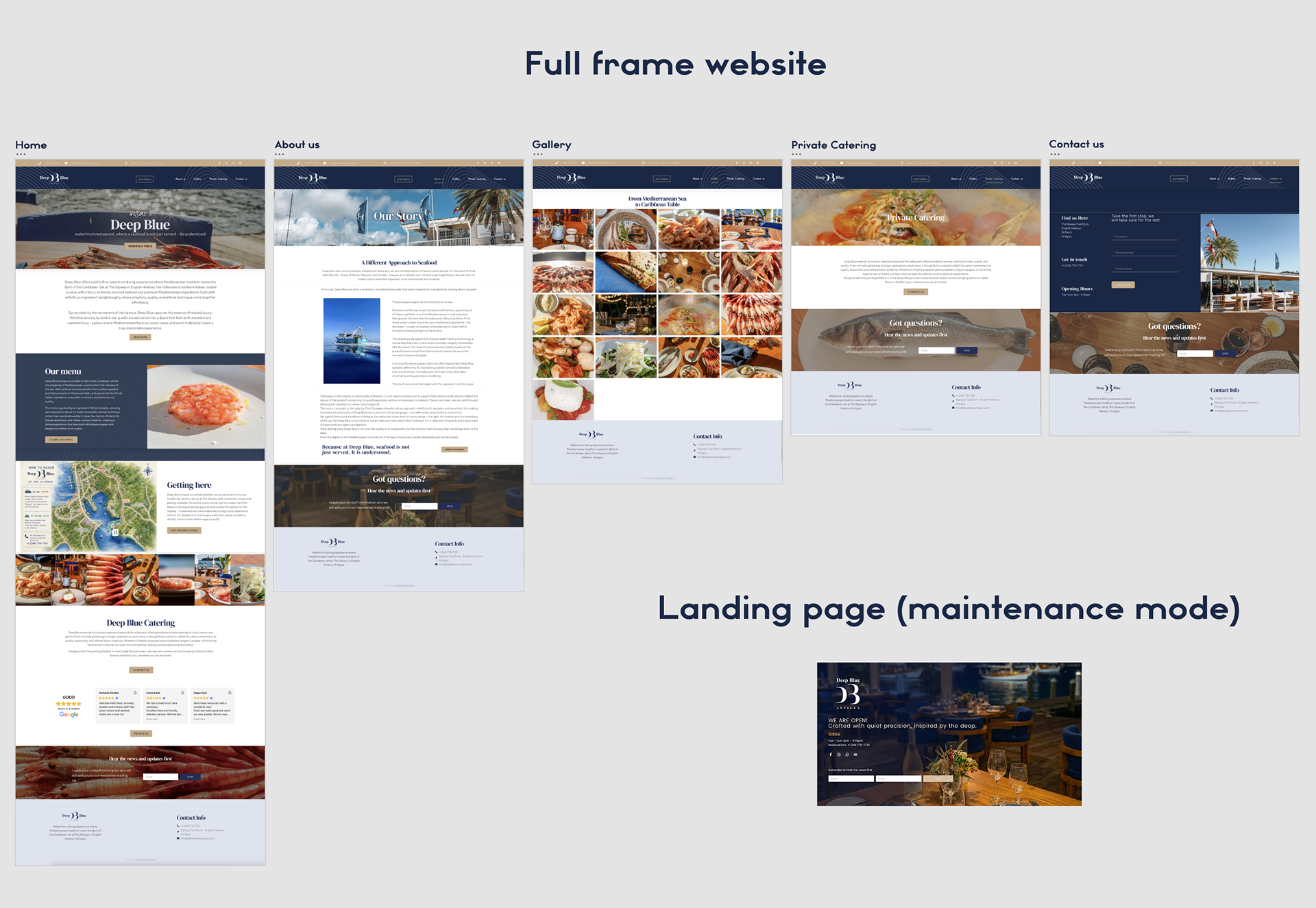 Web wireframe & design
