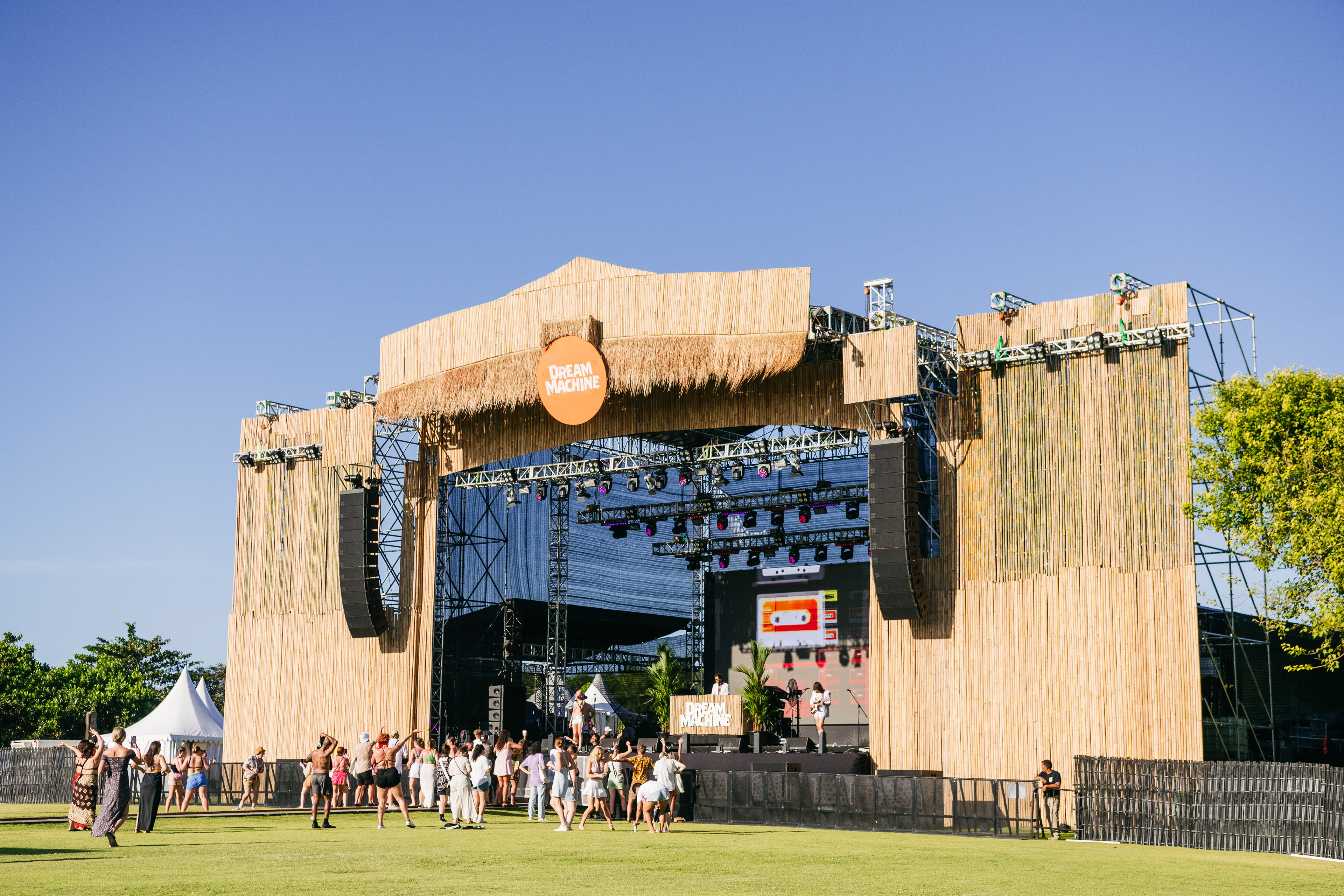 Dream Machine Bali,  Main Stage  Designed by Morgan Ferguson Production Co.