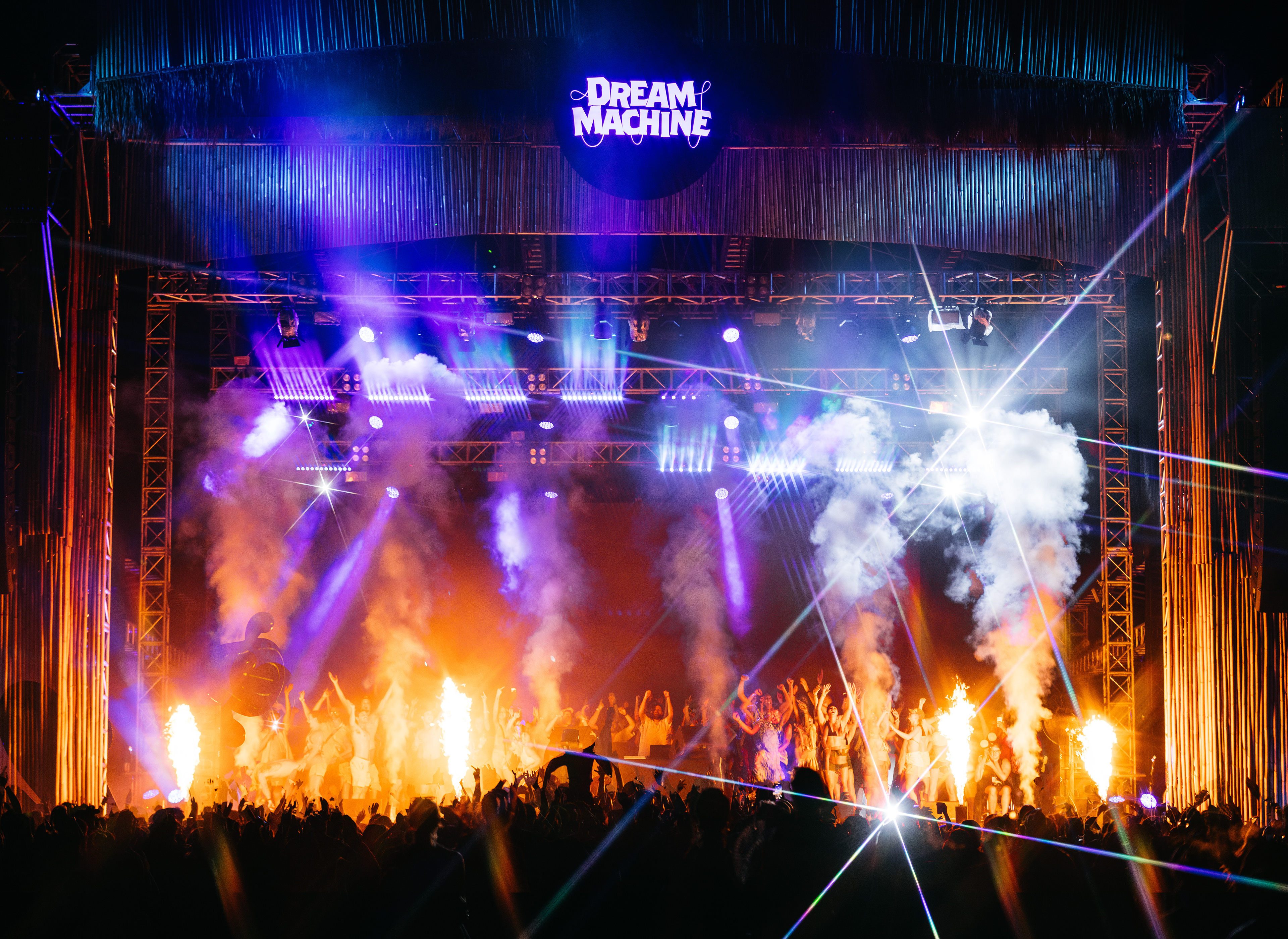Dream Machine Bali,  Main Stage  Designed by Morgan Ferguson Production Co.