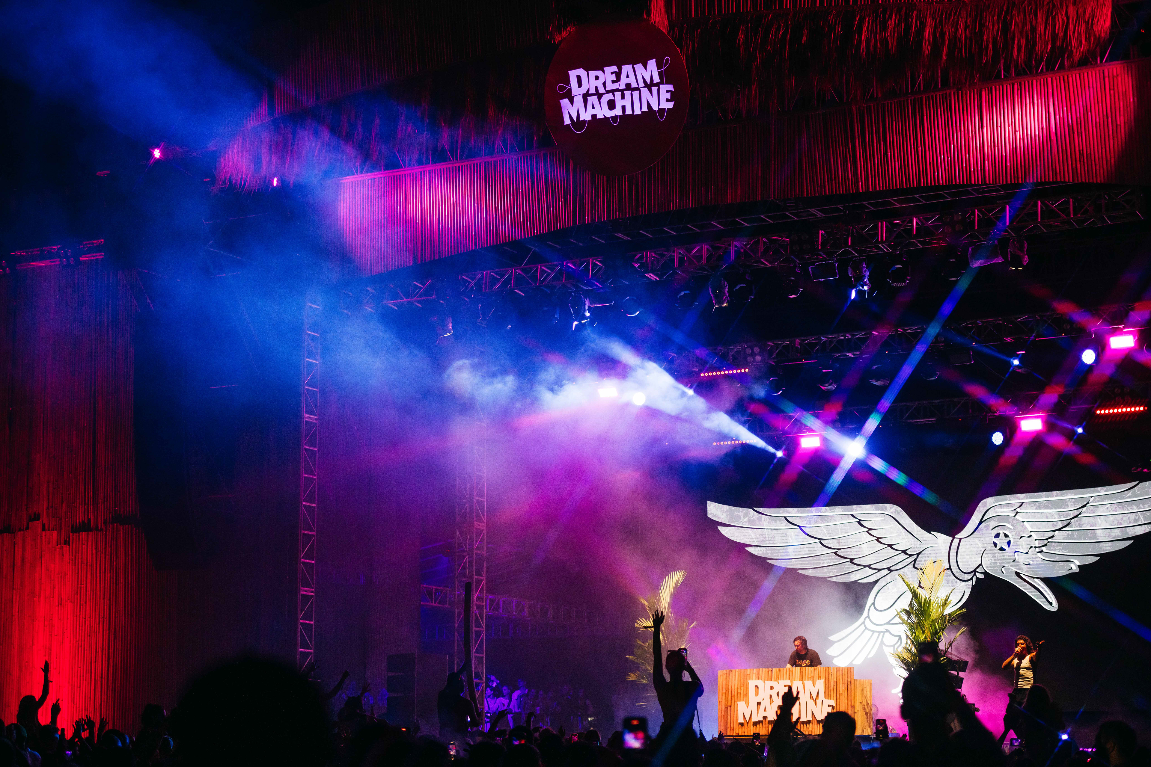 Dream Machine Bali,  Main Stage  Designed by Morgan Ferguson Production Co.