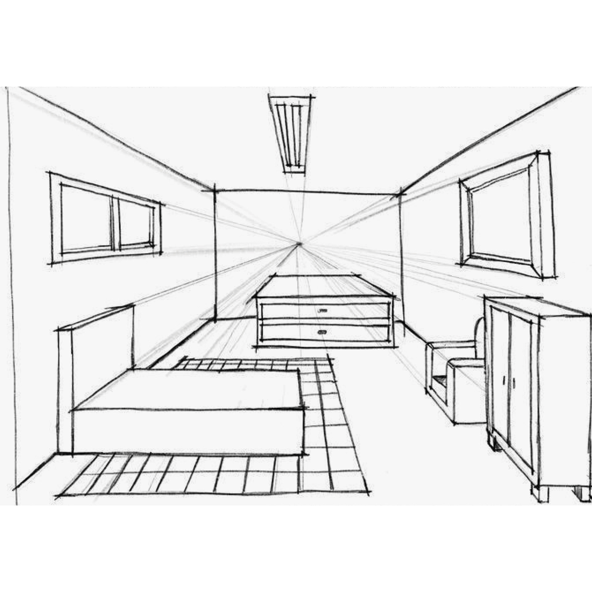 jednobodová perspektiva